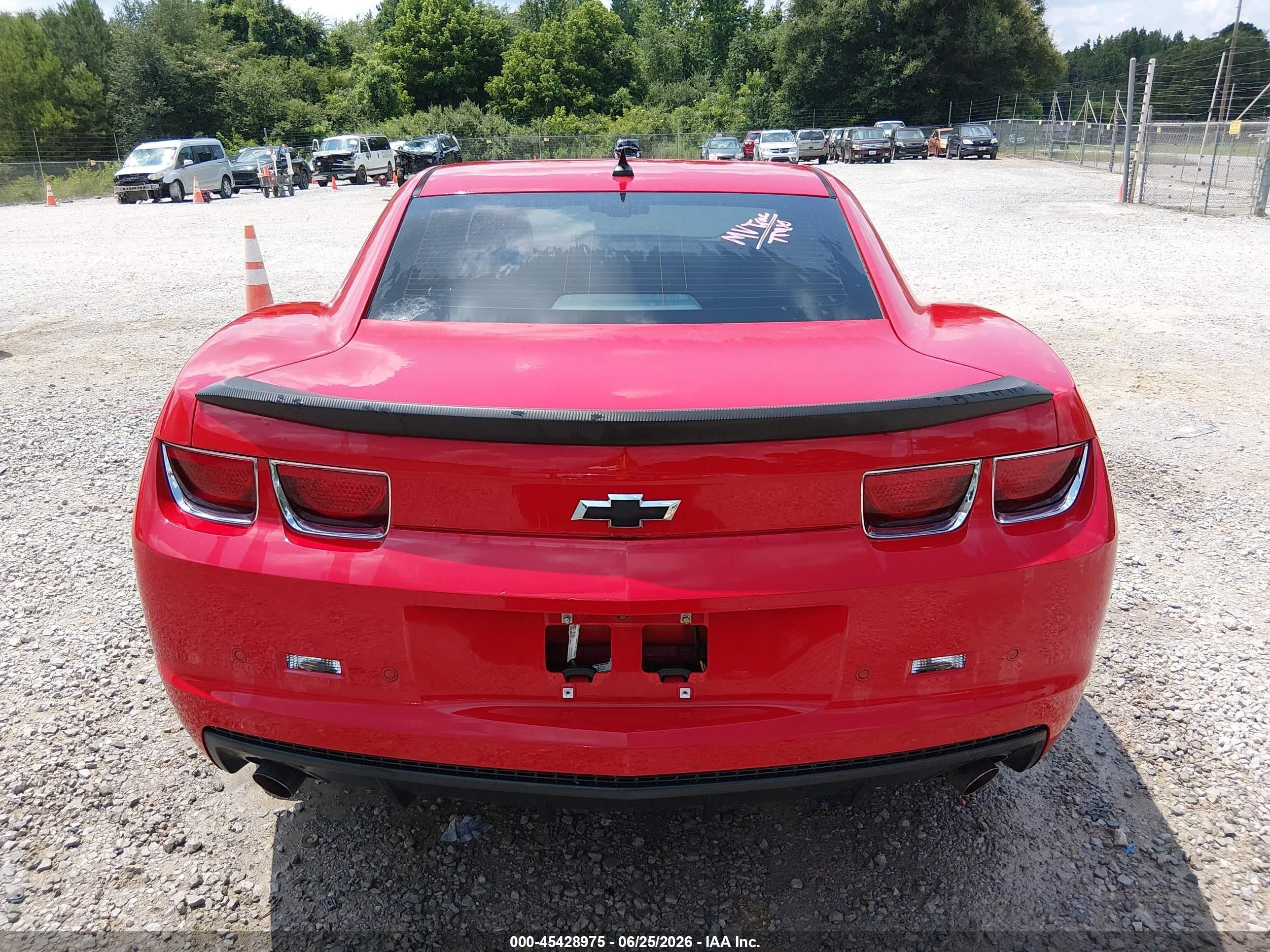 2012 Chevrolet Camaro 2lt Red vin: 2G1FC1E31C9208532
