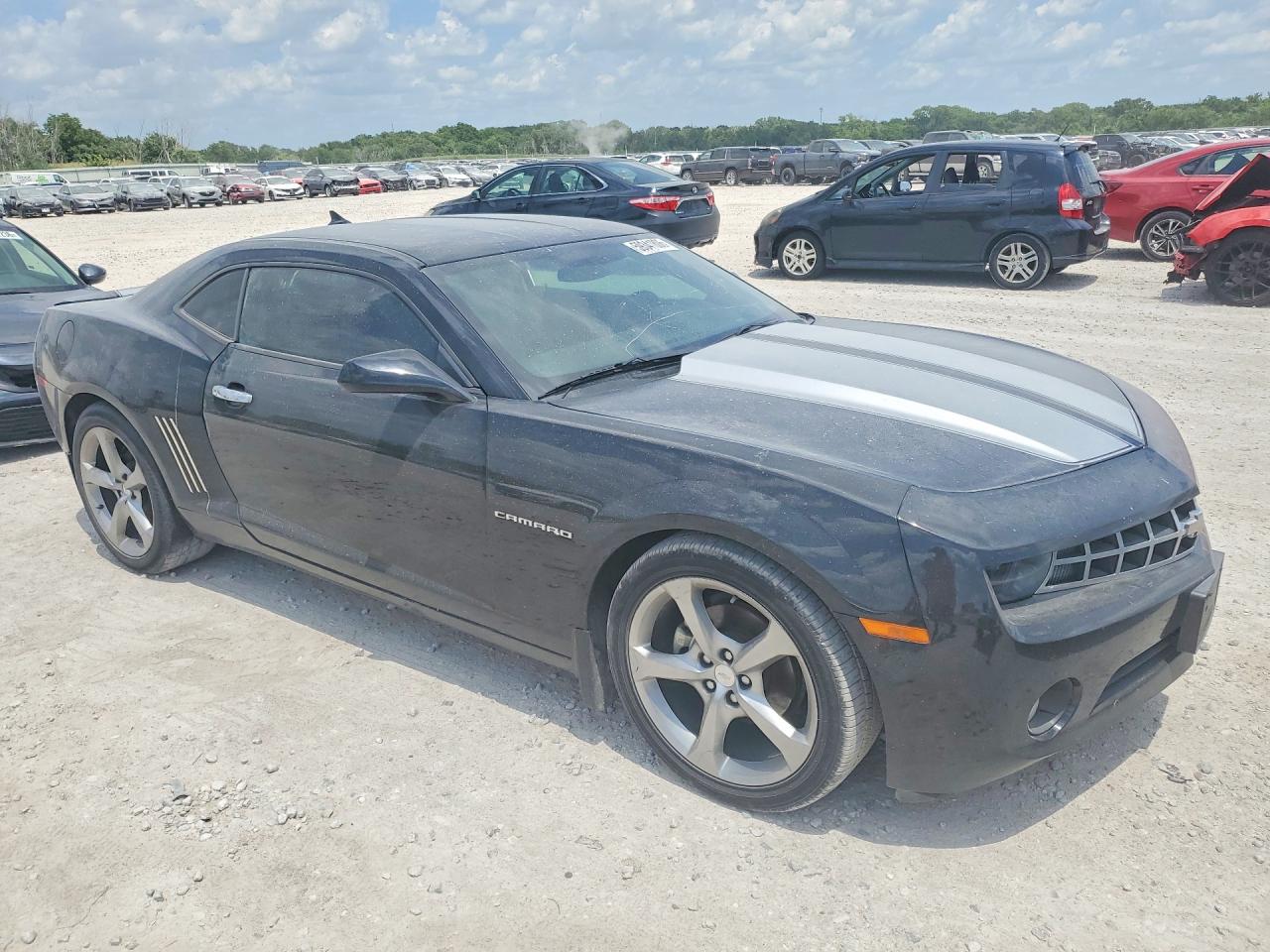 2013 Chevrolet Camaro Lt Black vin: 2G1FC1E31D9158071