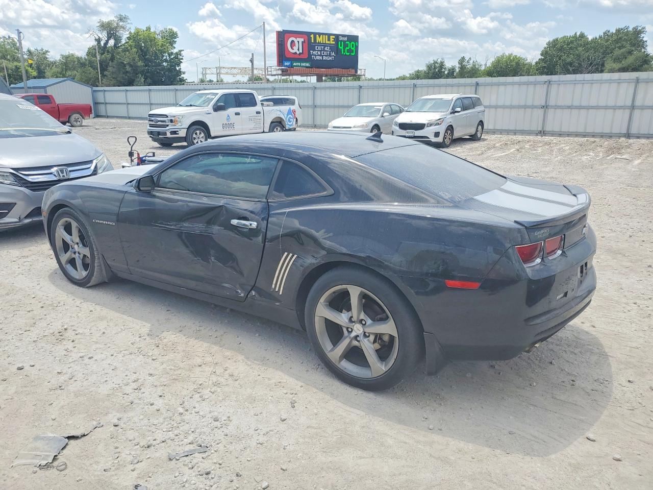 2013 Chevrolet Camaro Lt Black vin: 2G1FC1E31D9158071