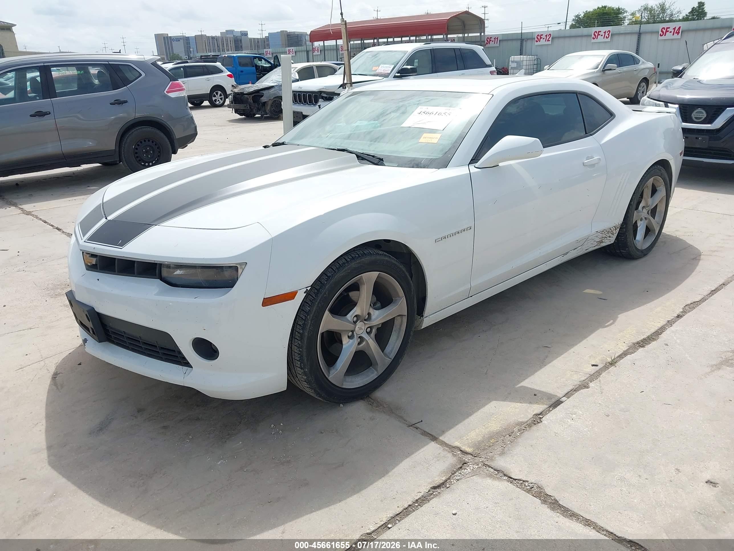2014 Chevrolet Camaro 2lt Белый vin: 2G1FC1E31E9302672