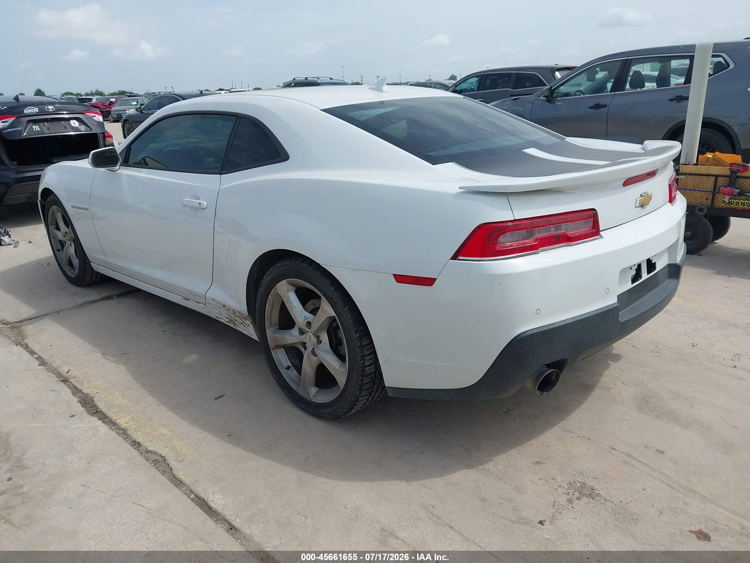 2014 Chevrolet Camaro 2lt Белый vin: 2G1FC1E31E9302672