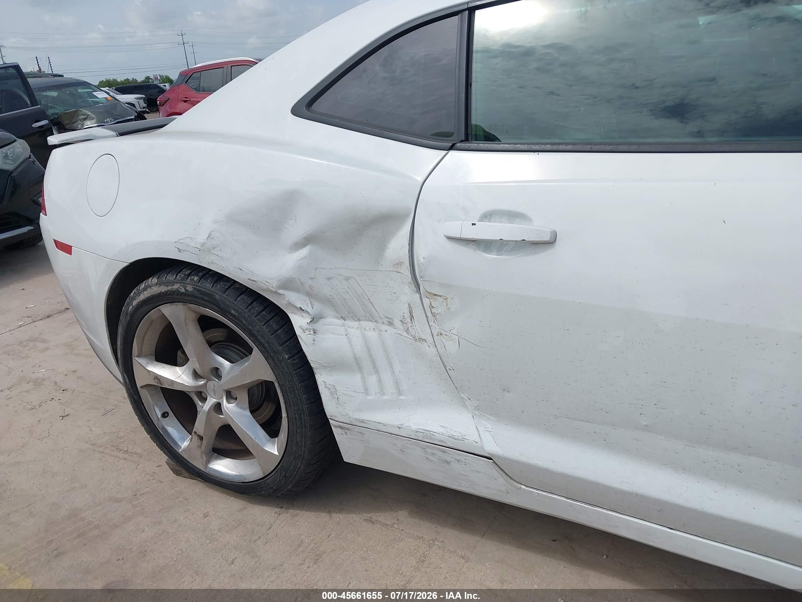 2014 Chevrolet Camaro 2lt Белый vin: 2G1FC1E31E9302672