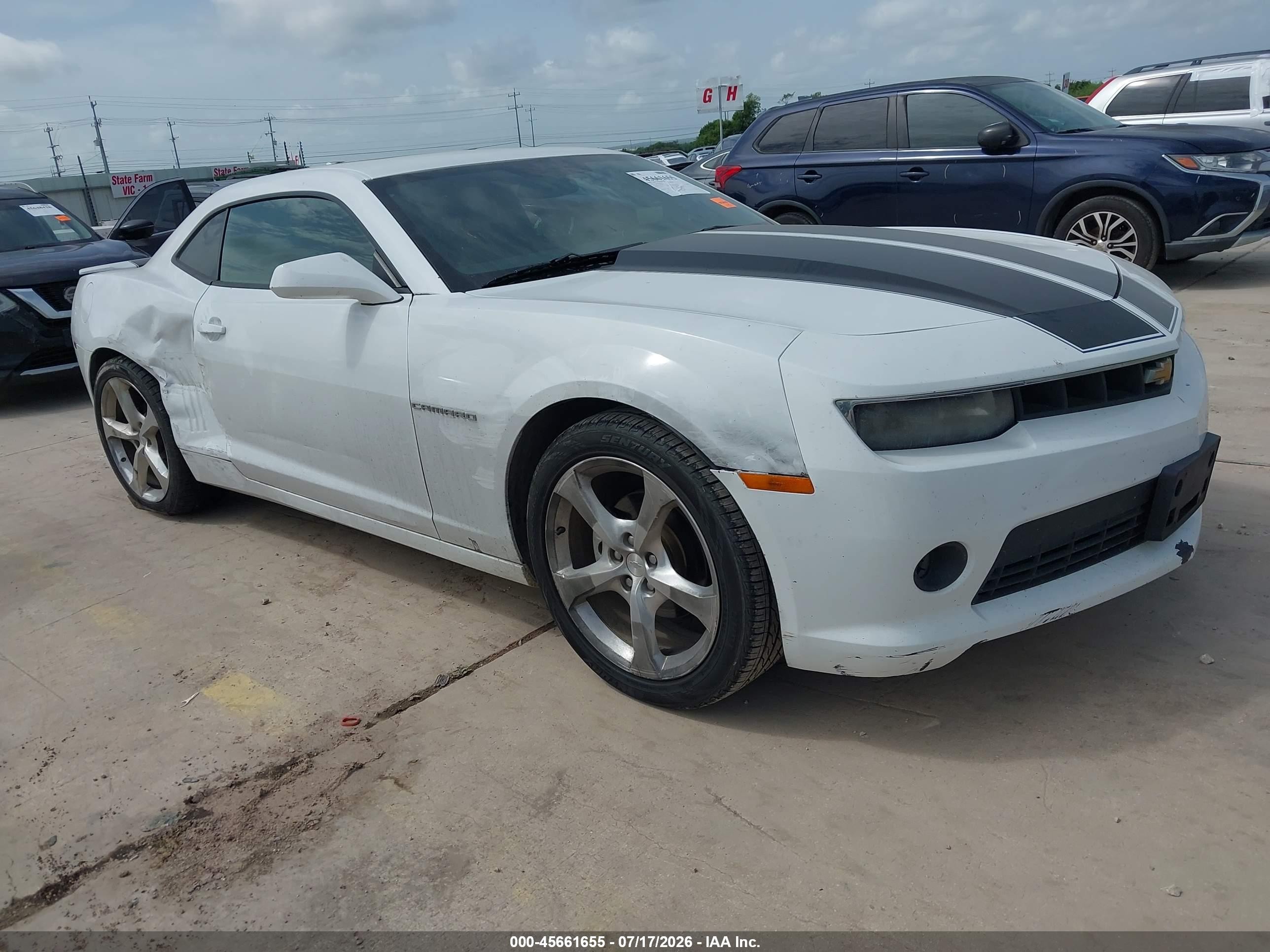 2014 Chevrolet Camaro 2lt Белый vin: 2G1FC1E31E9302672