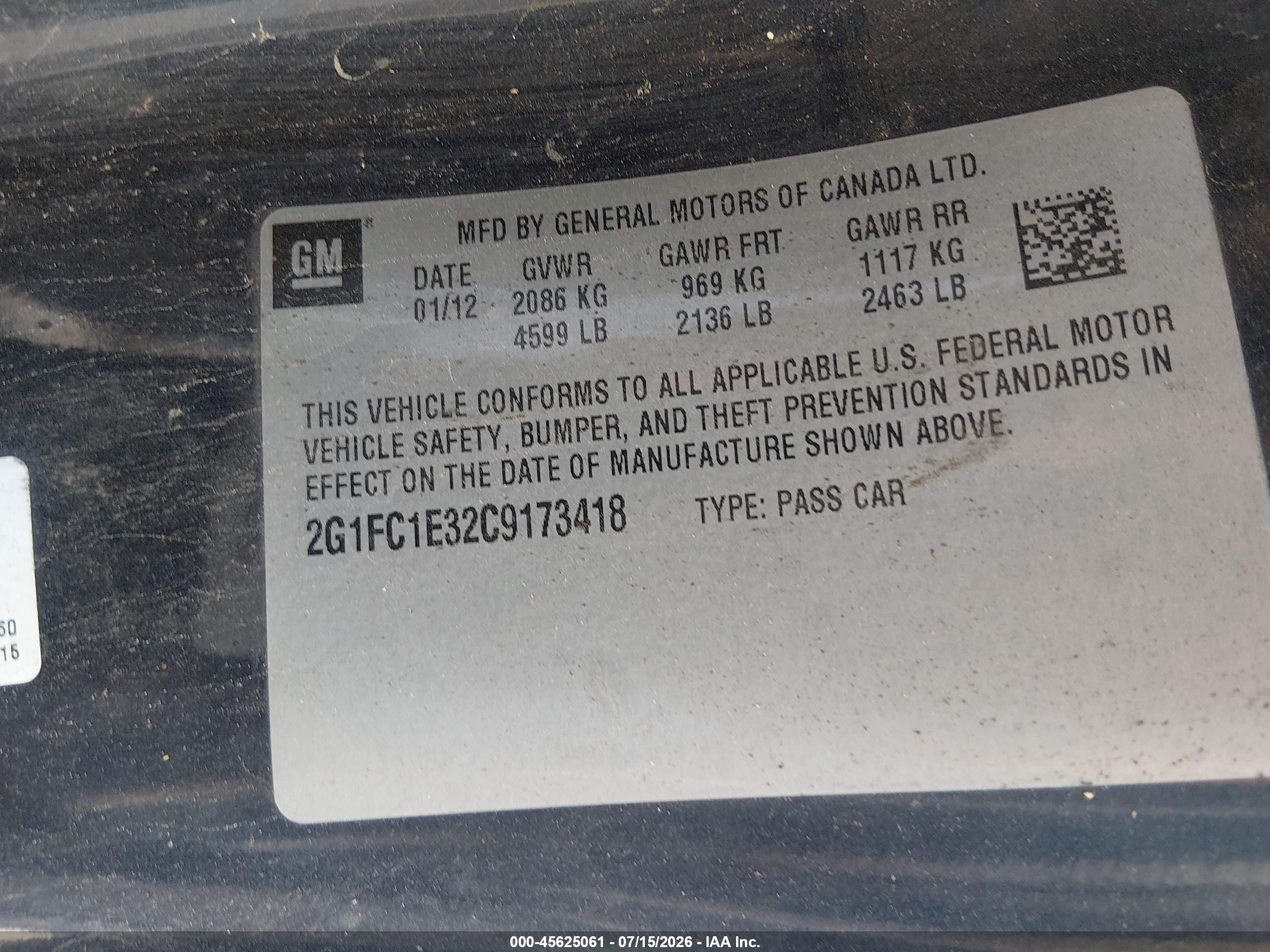2012 Chevrolet Camaro 2lt Синий vin: 2G1FC1E32C9173418