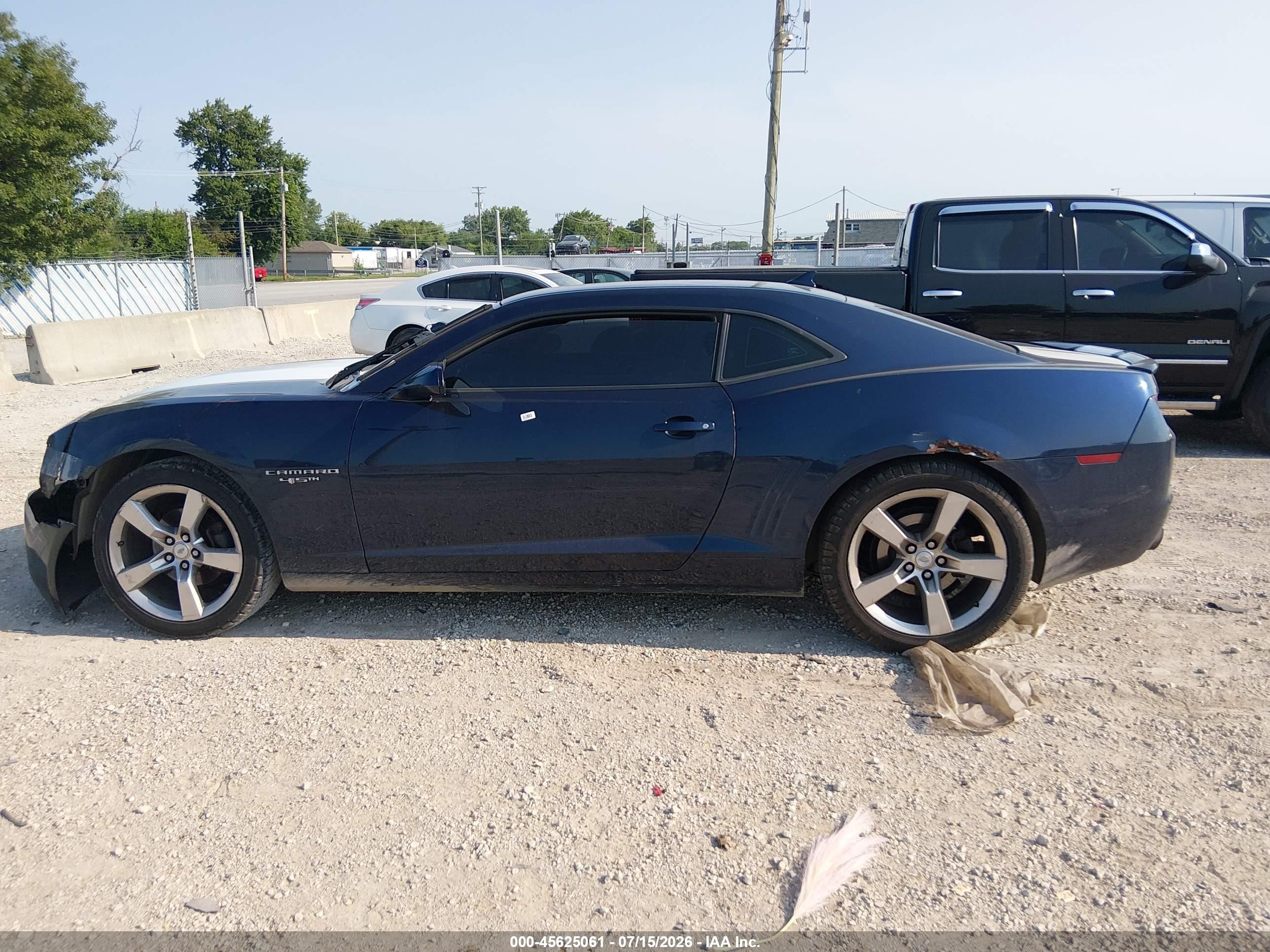 2012 Chevrolet Camaro 2lt Синий vin: 2G1FC1E32C9173418
