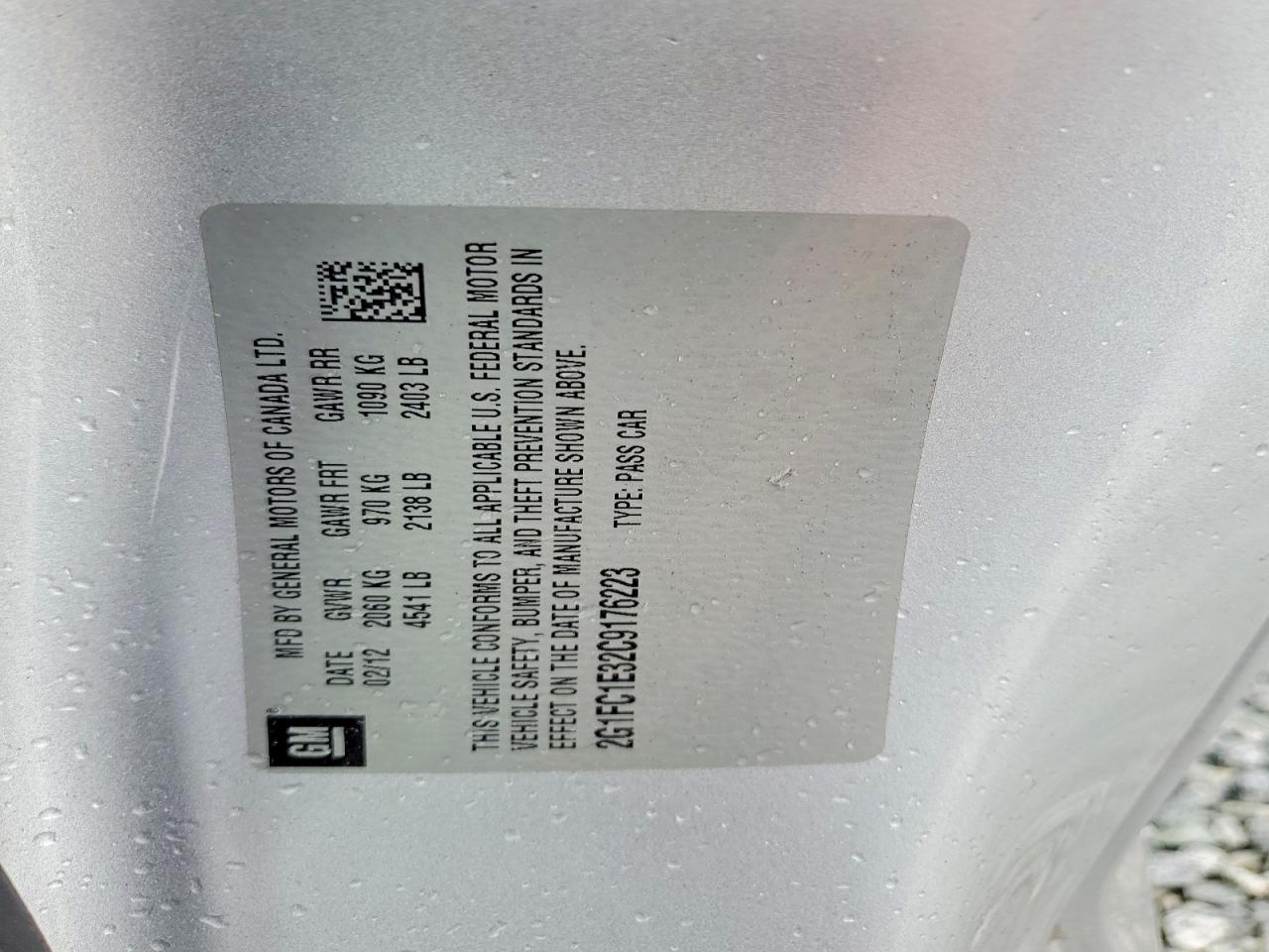 2012 Chevrolet Camaro Lt Silver vin: 2G1FC1E32C9176223