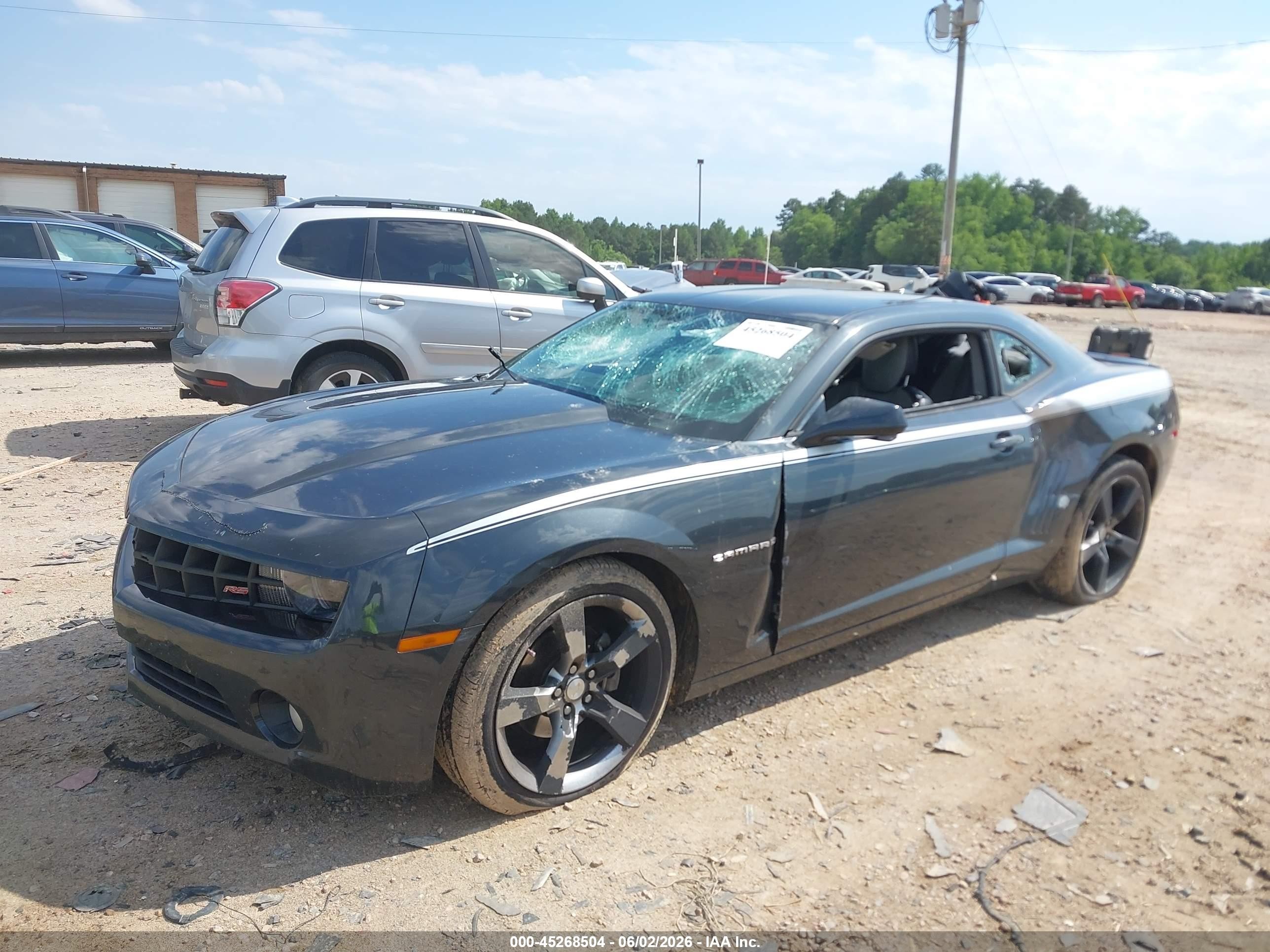 2012 Chevrolet Camaro 2lt Gray vin: 2G1FC1E32C9196987