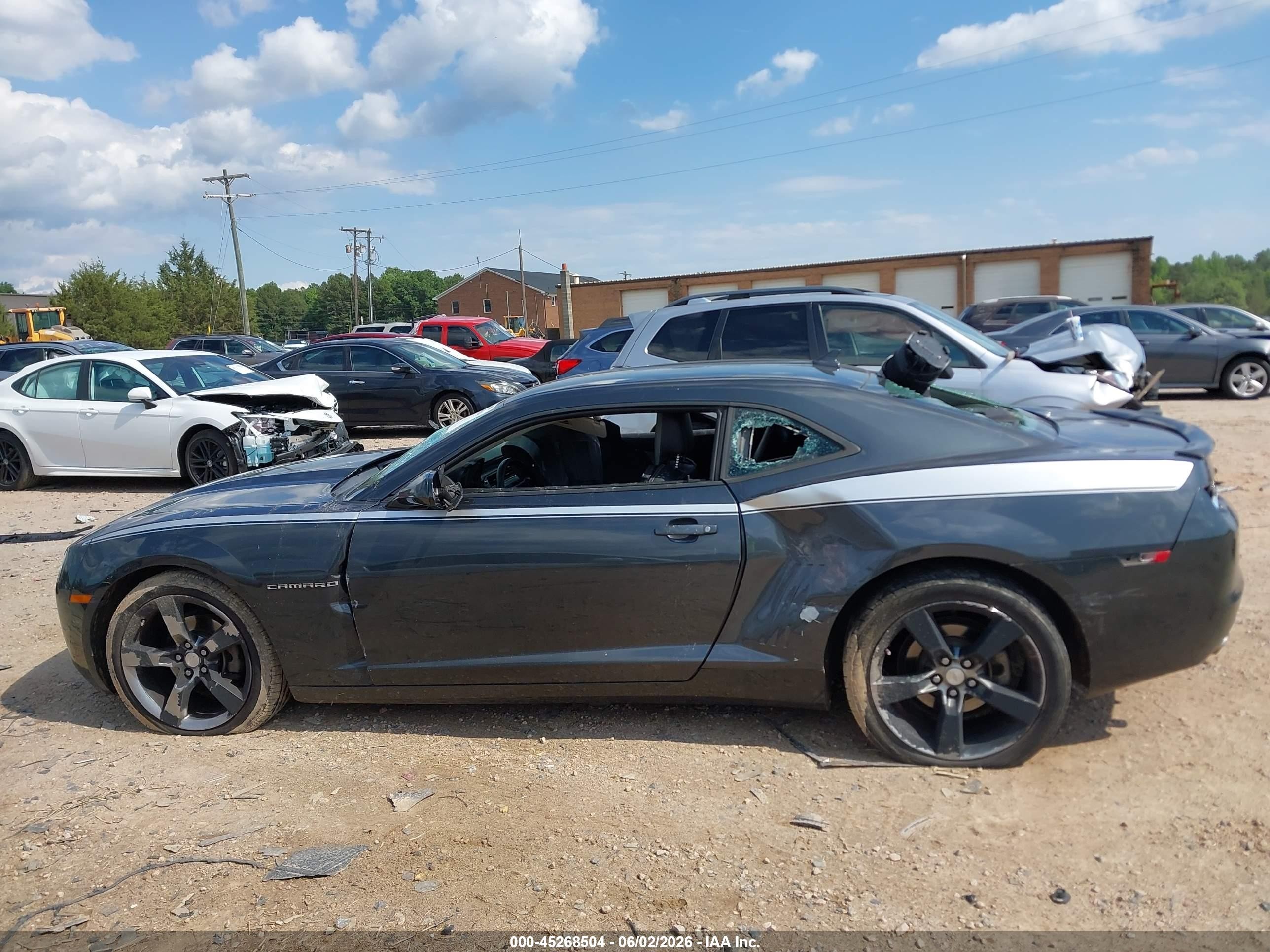 2012 Chevrolet Camaro 2lt Gray vin: 2G1FC1E32C9196987