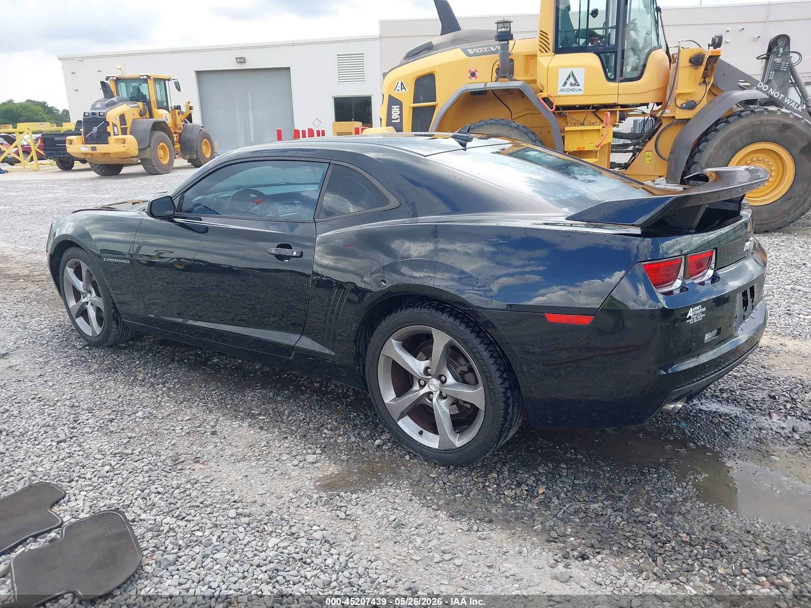 2013 Chevrolet Camaro 2lt Black vin: 2G1FC1E32D9171752