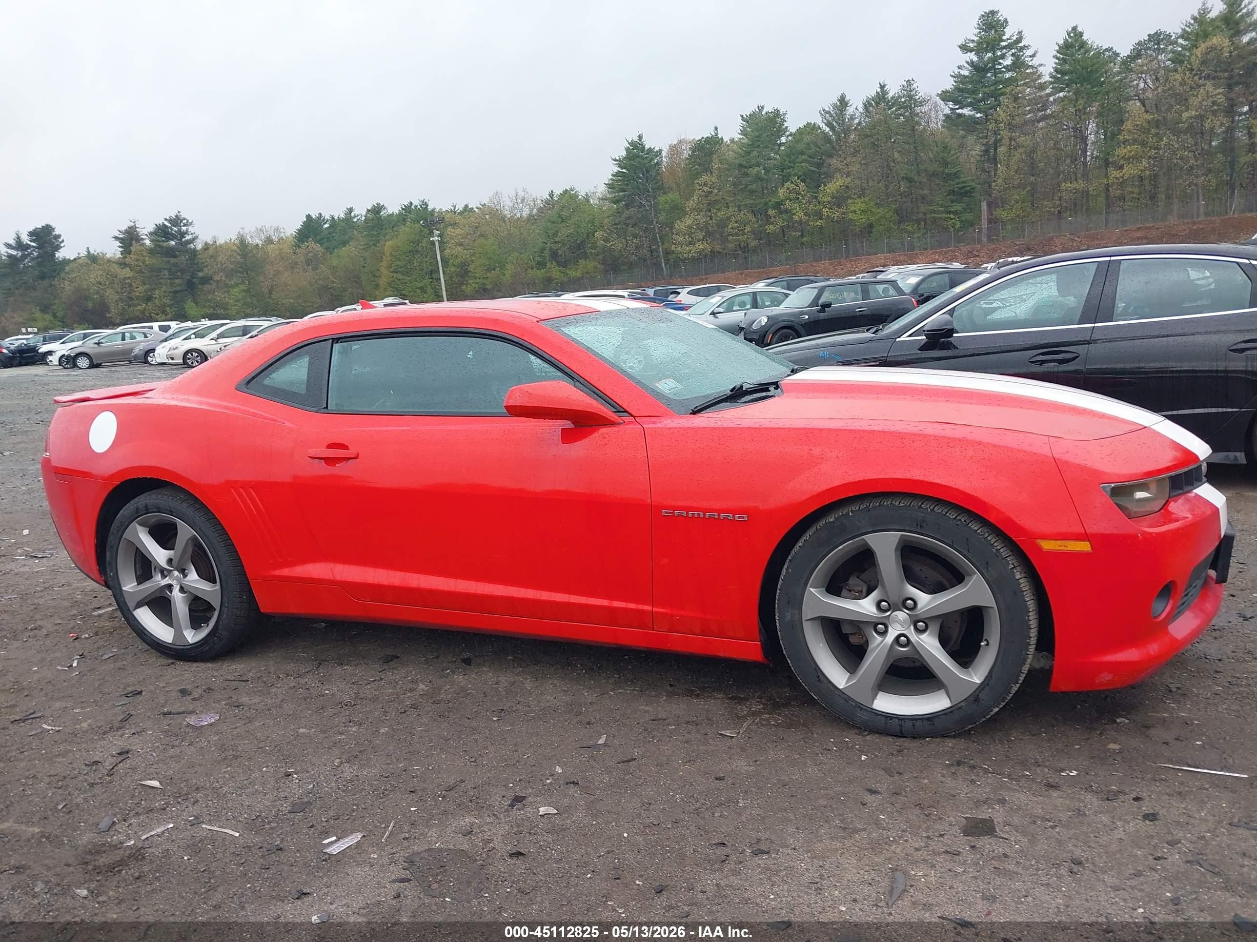 2014 Chevrolet Camaro 2lt Red vin: 2G1FC1E32E9220174