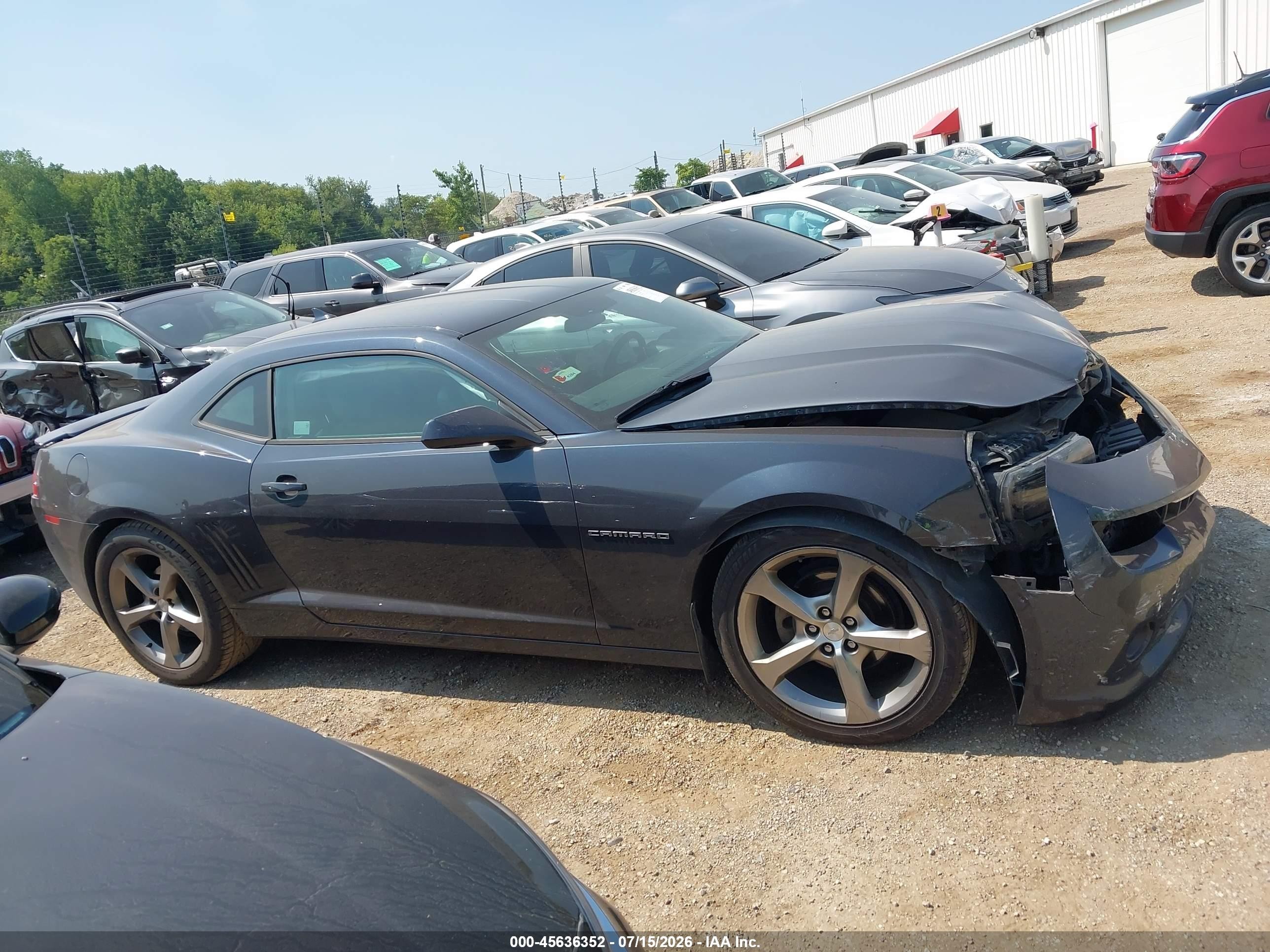 2014 Chevrolet Camaro 2lt Blue vin: 2G1FC1E32E9243695