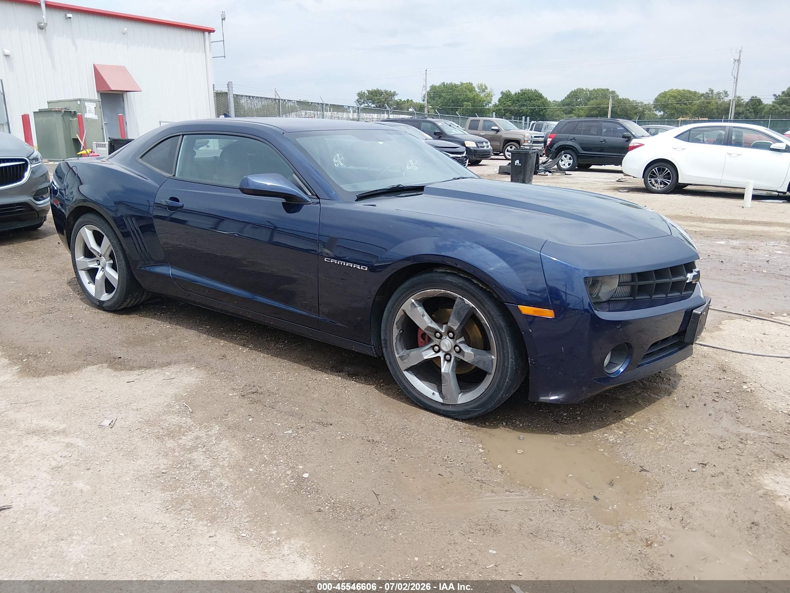 2012 Chevrolet Camaro 2lt Blue vin: 2G1FC1E33C9141092