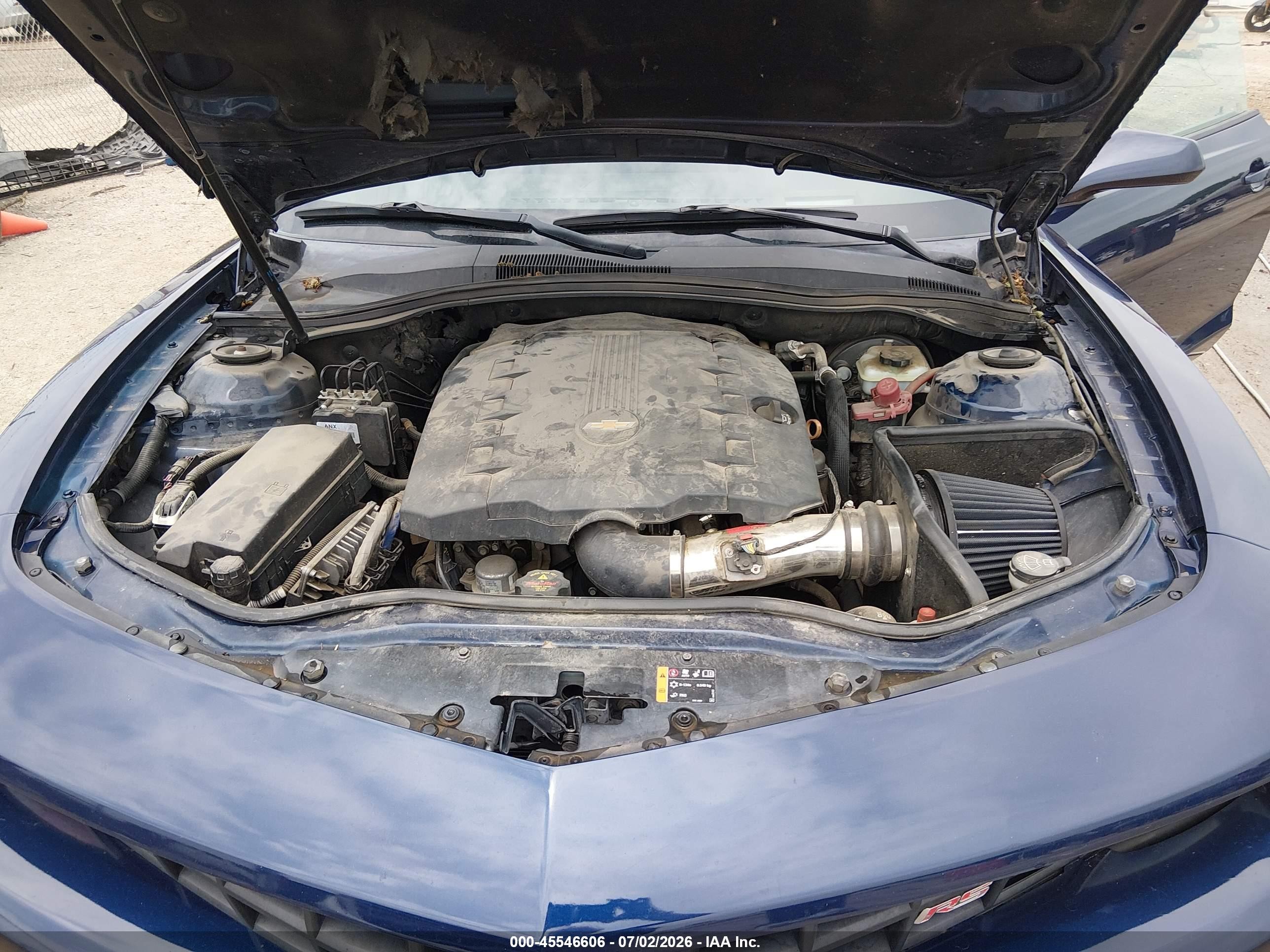 2012 Chevrolet Camaro 2lt Blue vin: 2G1FC1E33C9141092