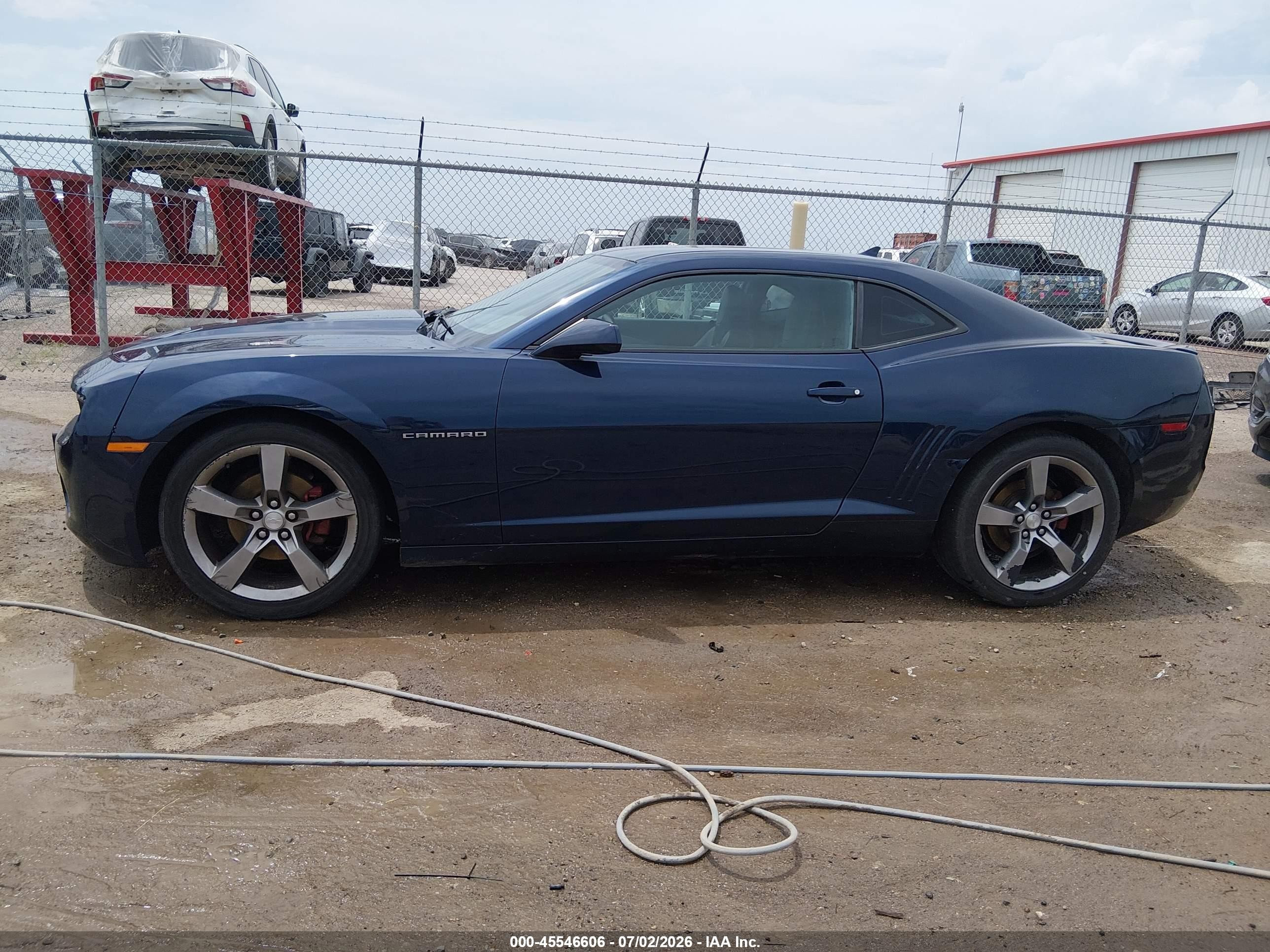 2012 Chevrolet Camaro 2lt Blue vin: 2G1FC1E33C9141092