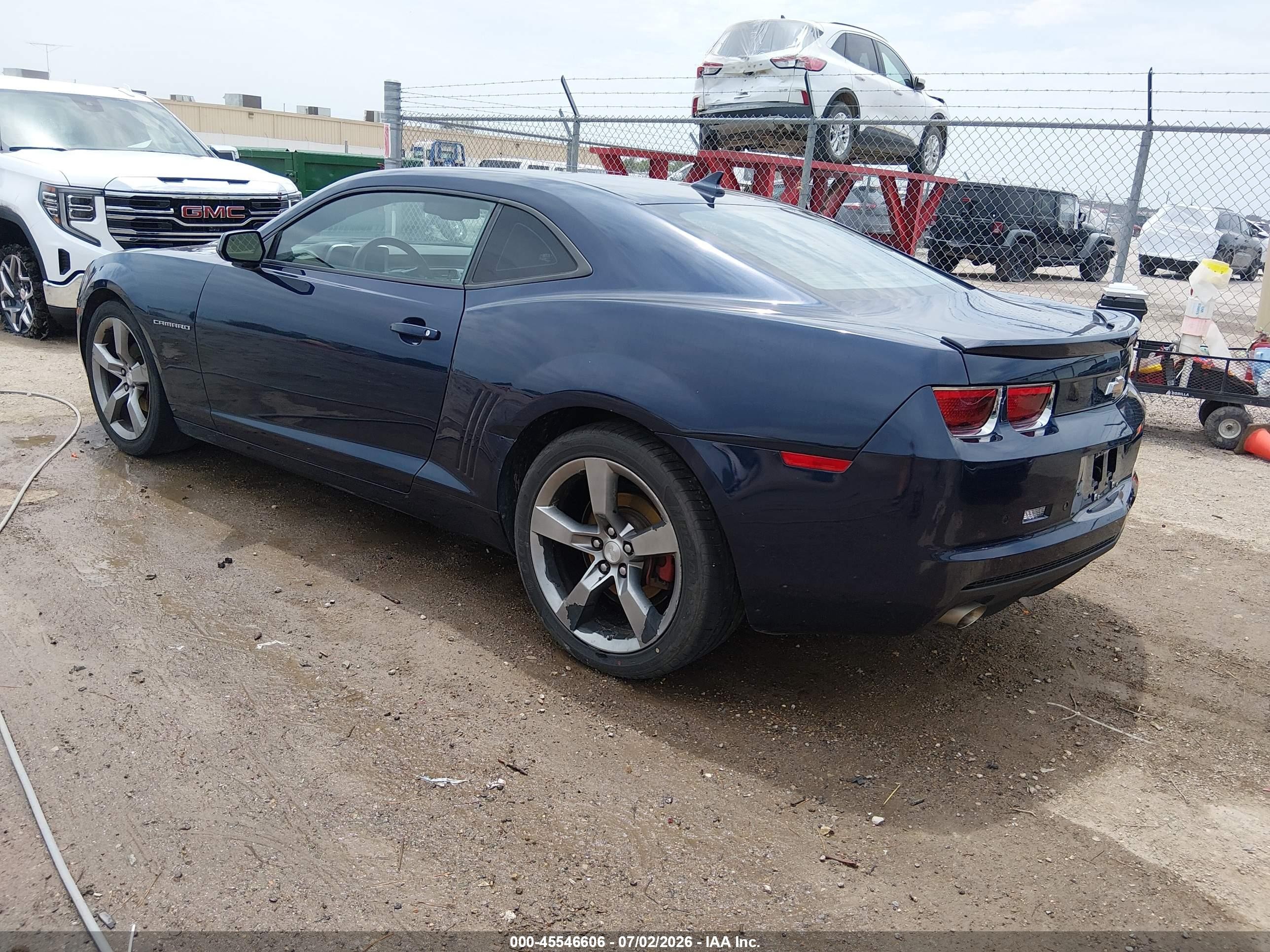 2012 Chevrolet Camaro 2lt Blue vin: 2G1FC1E33C9141092