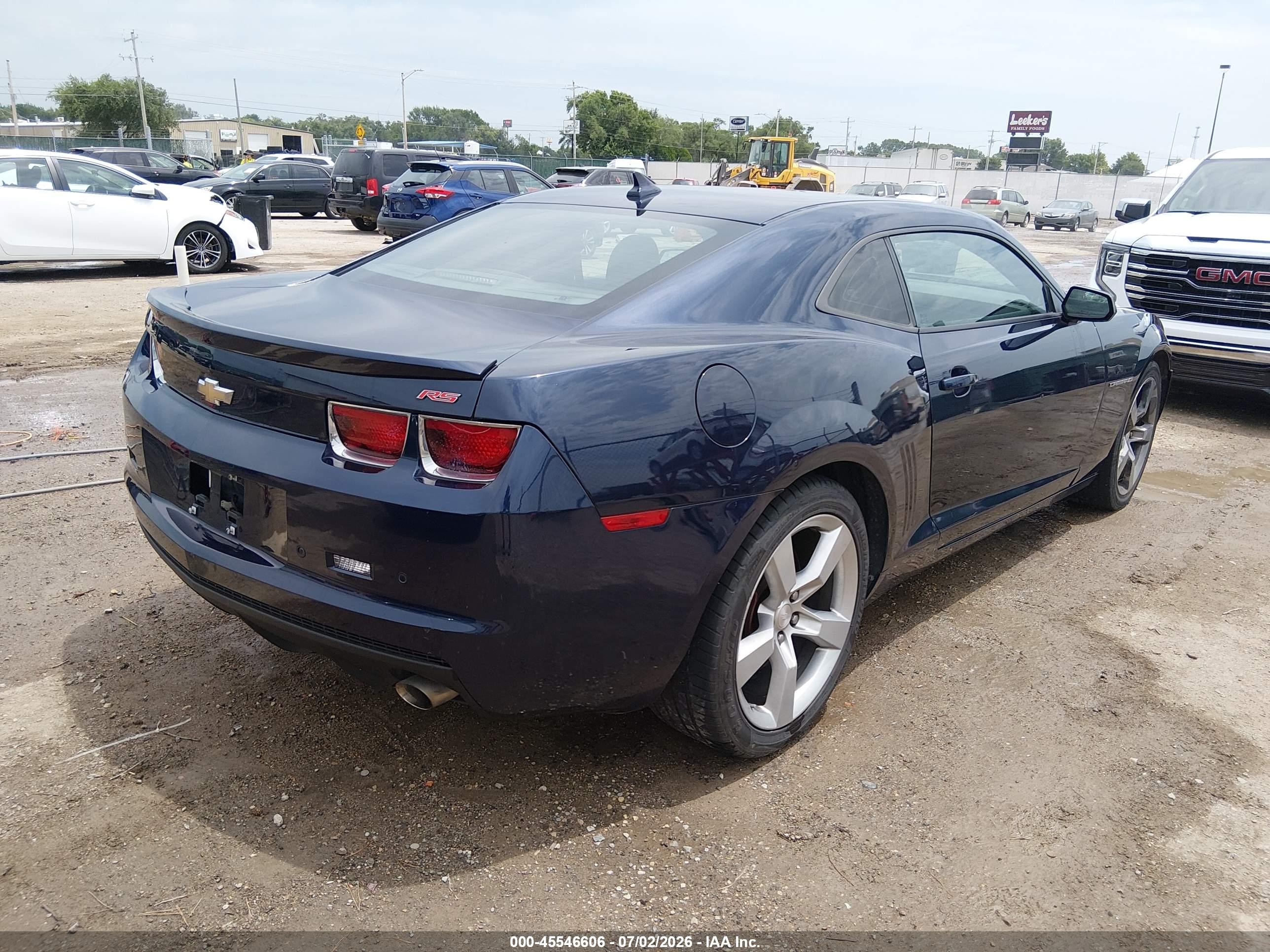 2012 Chevrolet Camaro 2lt Blue vin: 2G1FC1E33C9141092