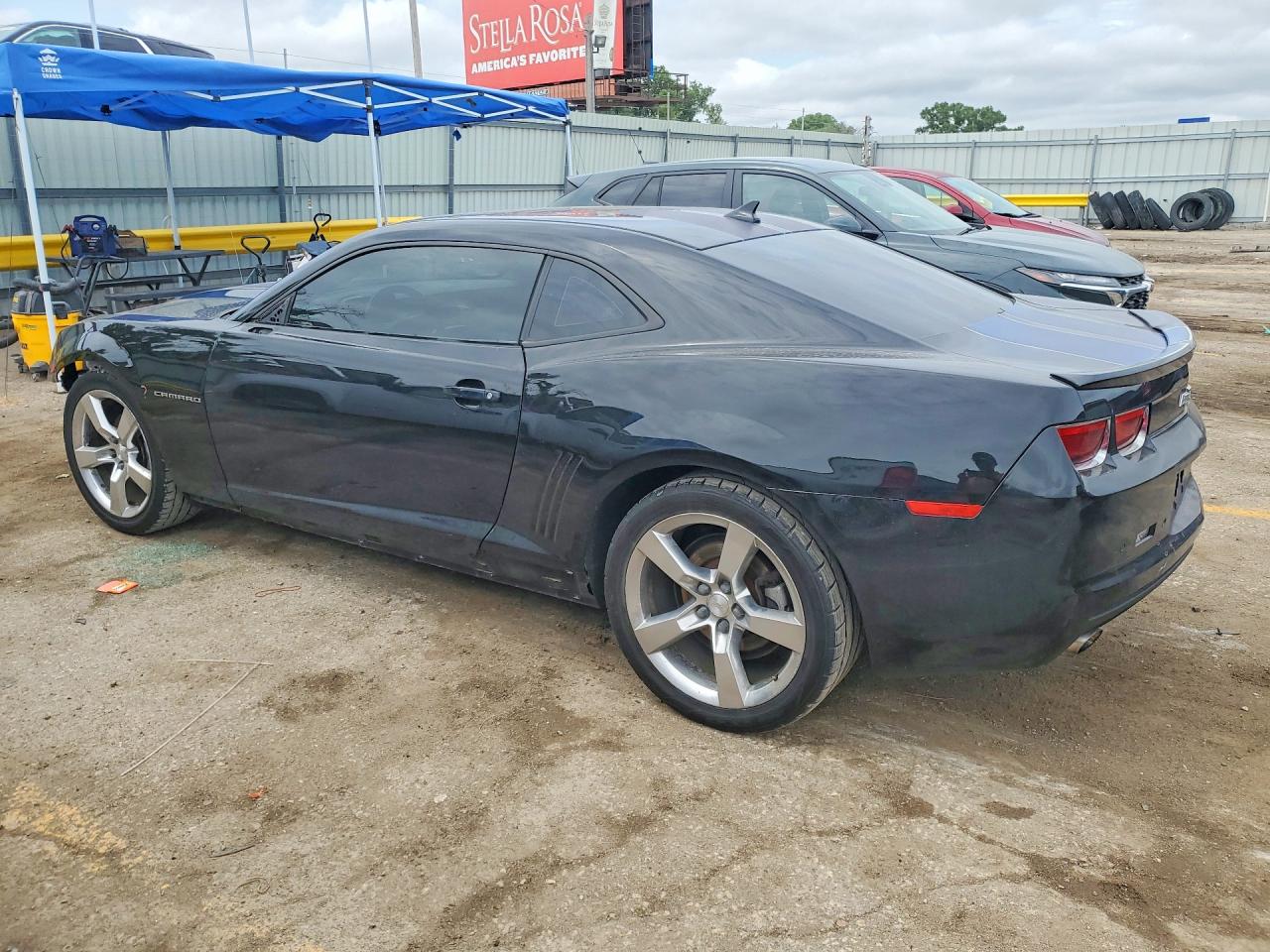 2013 Chevrolet Camaro Lt Black vin: 2G1FC1E33D9166589