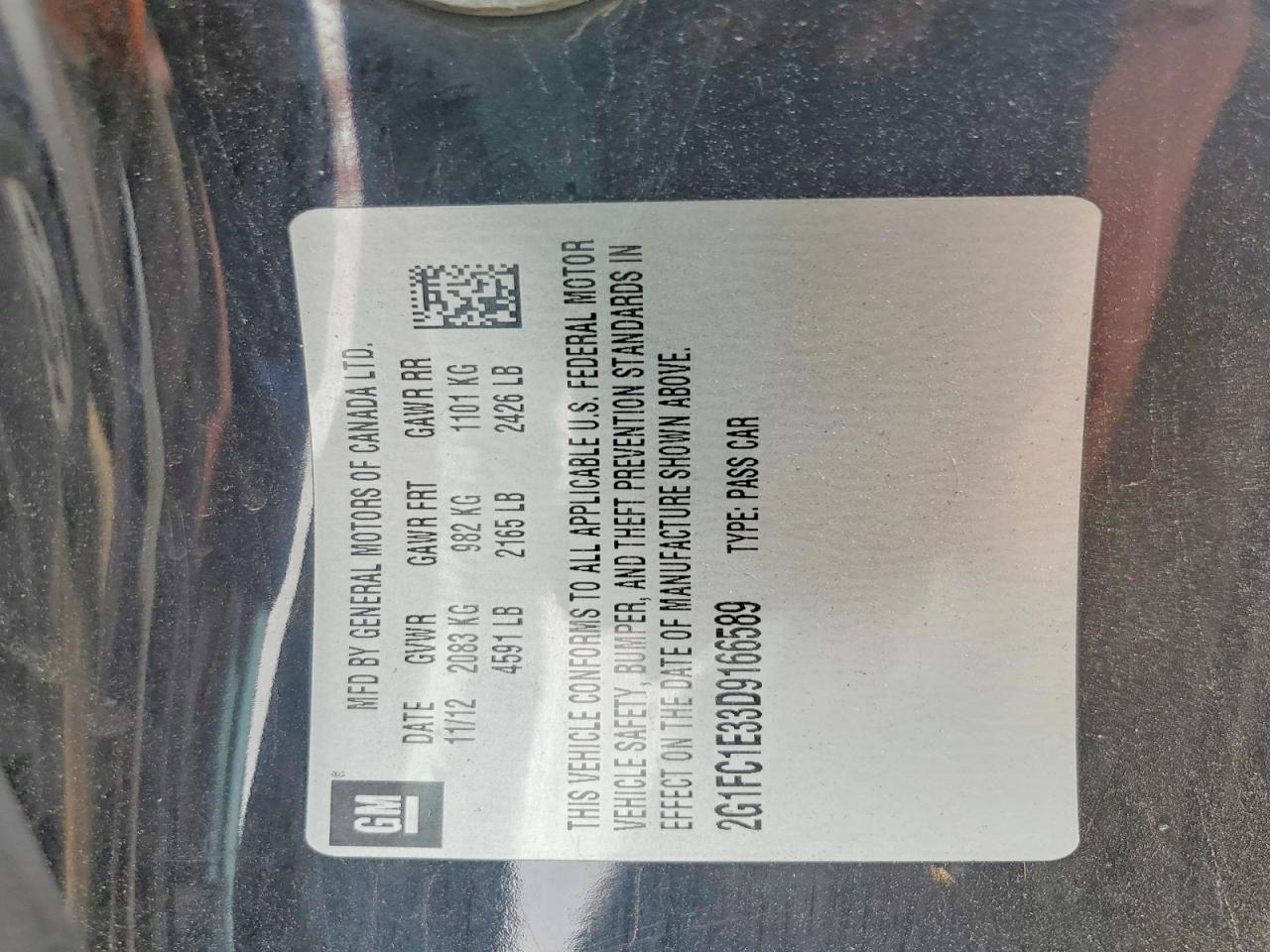 2013 Chevrolet Camaro Lt Black vin: 2G1FC1E33D9166589