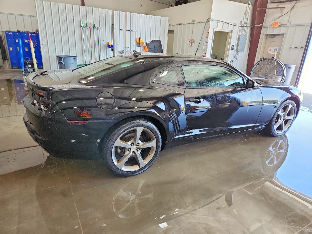 2013 Chevrolet Camaro Lt Black vin: 2G1FC1E33D9190505