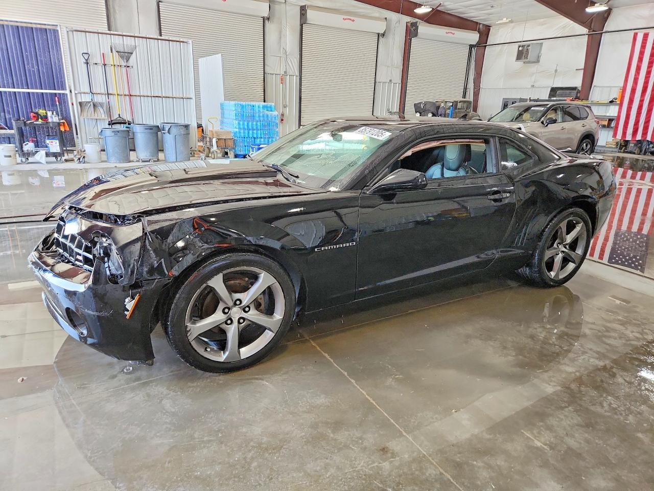 2013 Chevrolet Camaro Lt Black vin: 2G1FC1E33D9190505