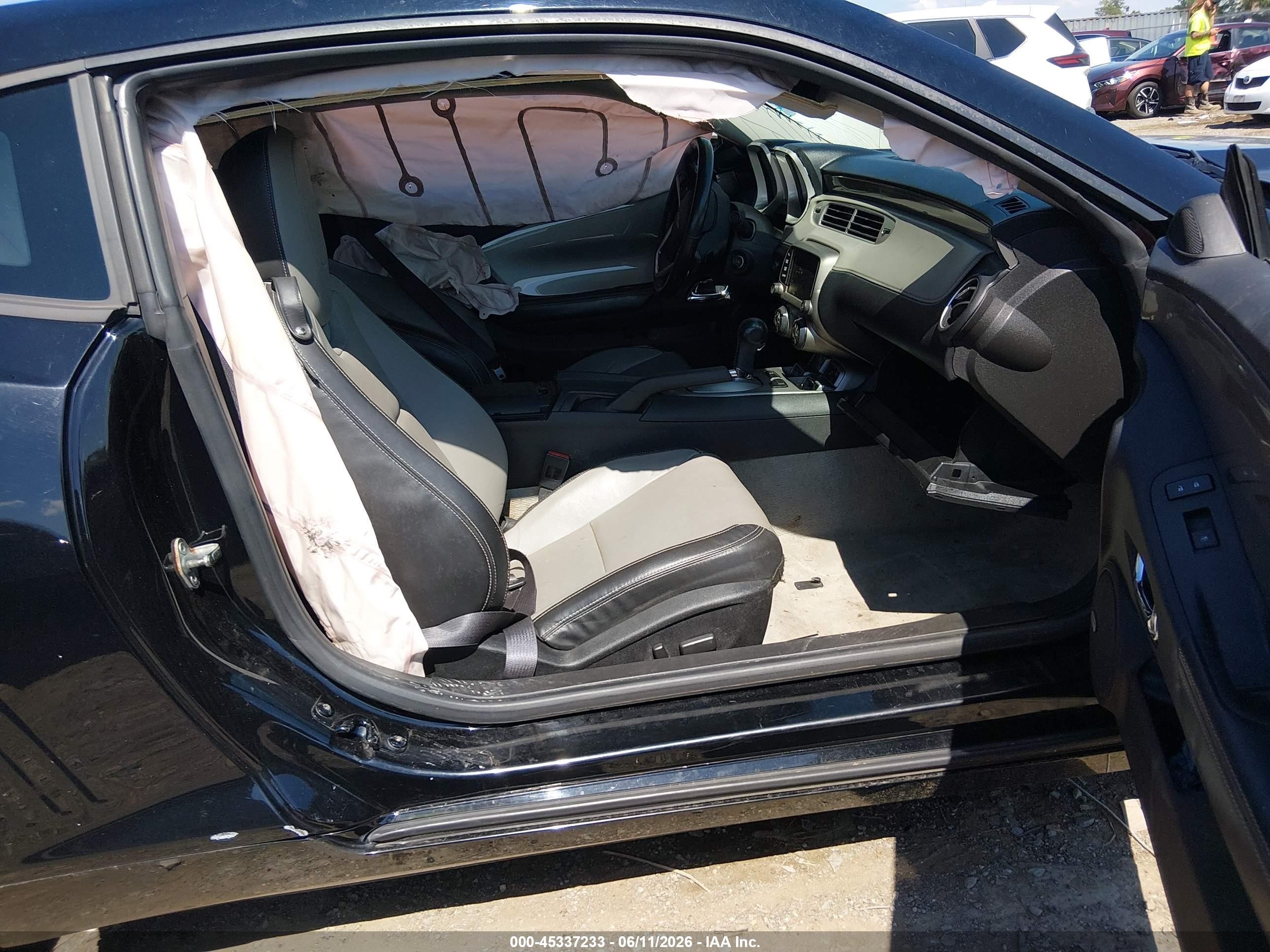 2013 Chevrolet Camaro 2lt Black vin: 2G1FC1E33D9204788
