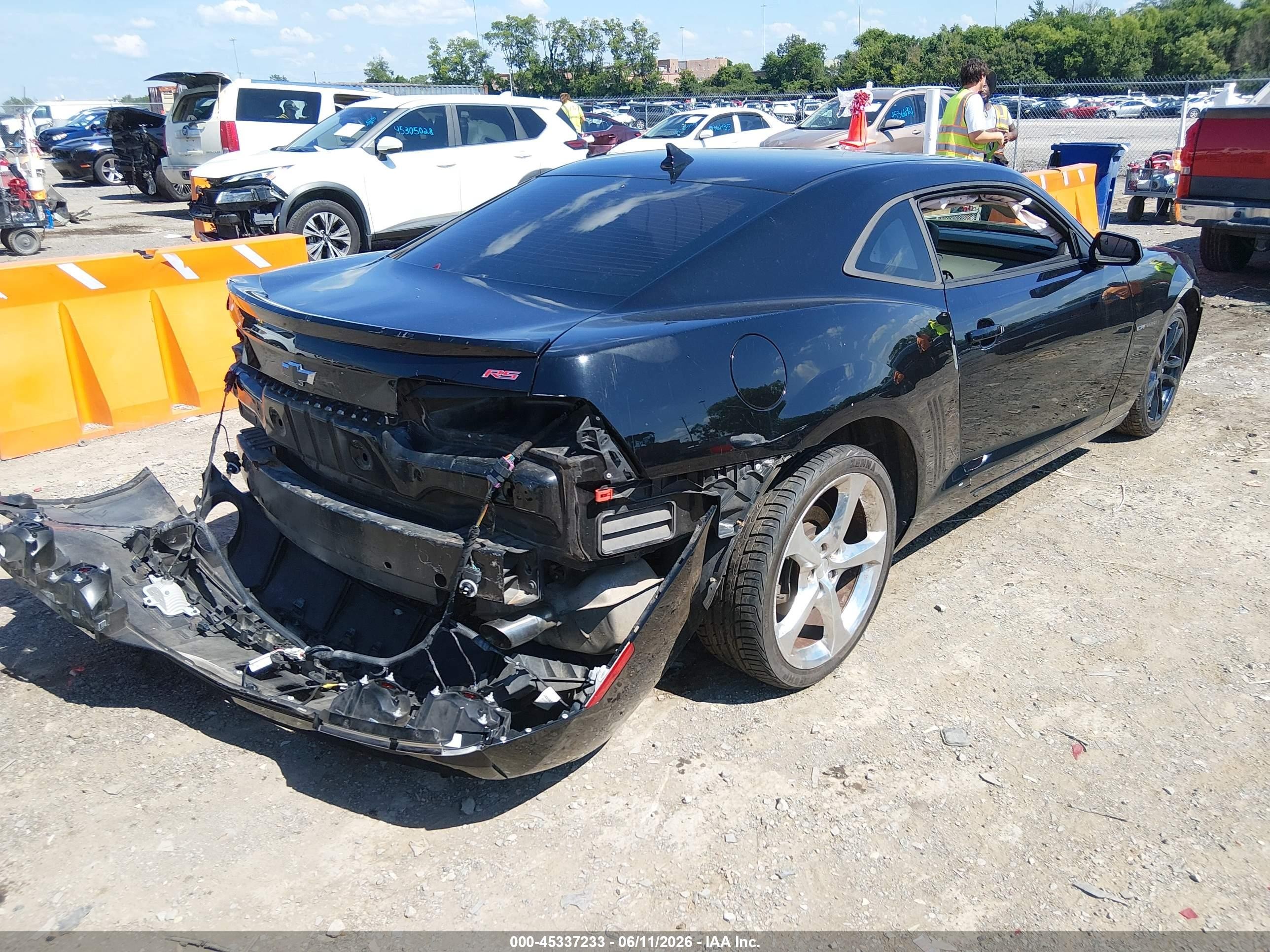 2013 Chevrolet Camaro 2lt Black vin: 2G1FC1E33D9204788