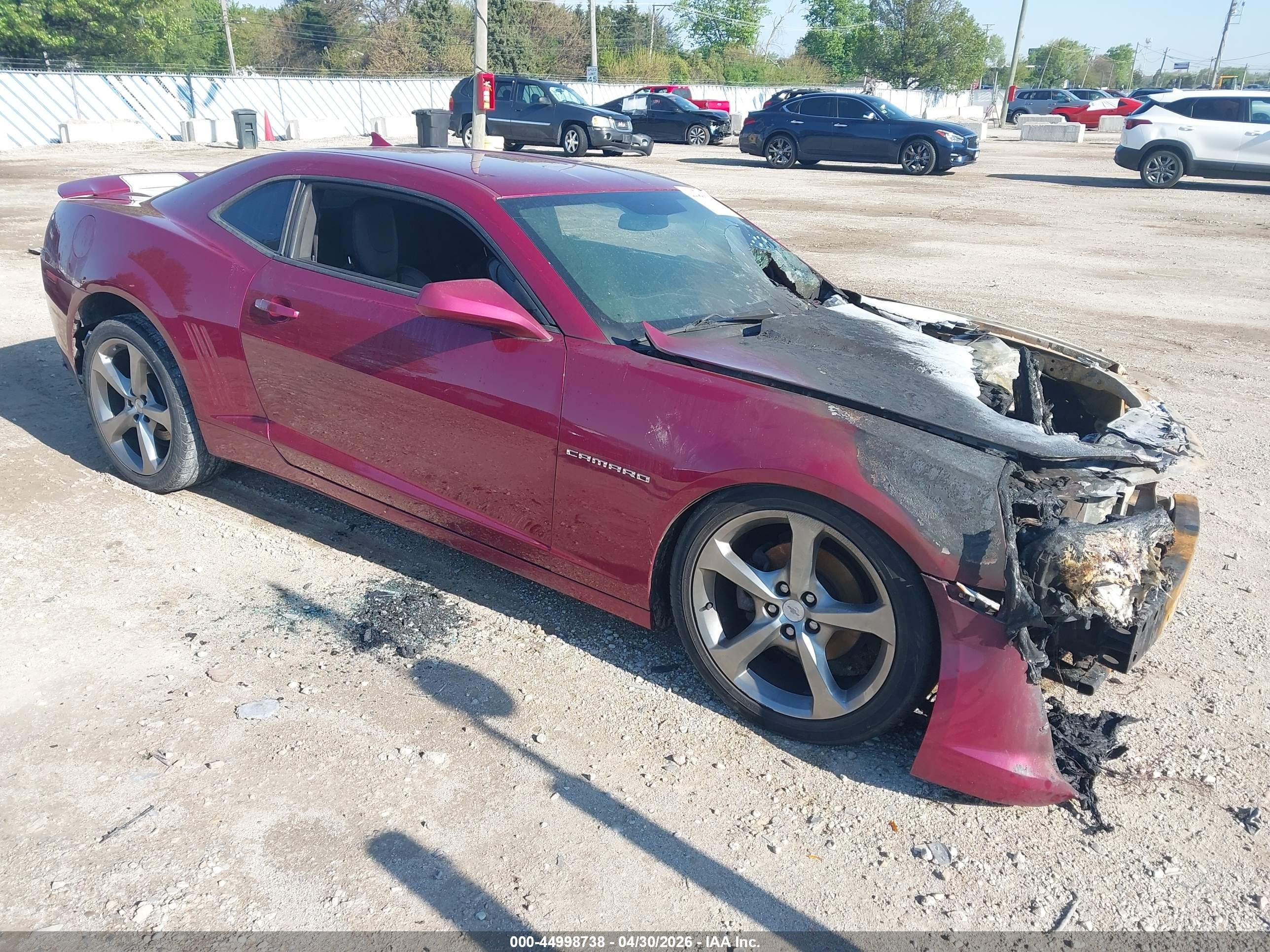 2014 Chevrolet Camaro 2lt Maroon vin: 2G1FC1E33E9279959