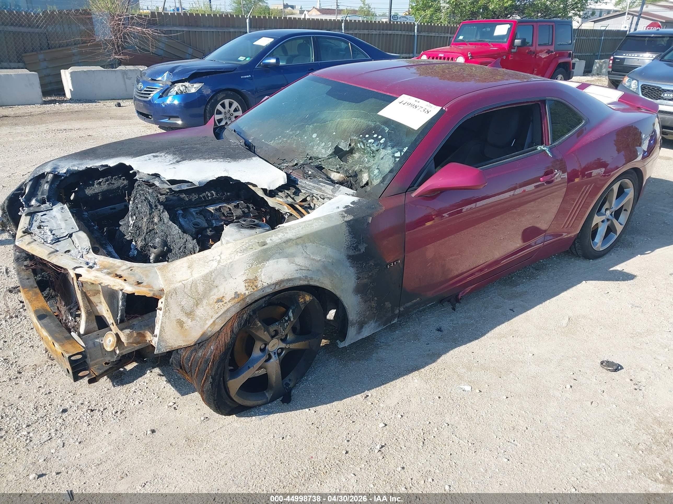 2014 Chevrolet Camaro 2lt Maroon vin: 2G1FC1E33E9279959