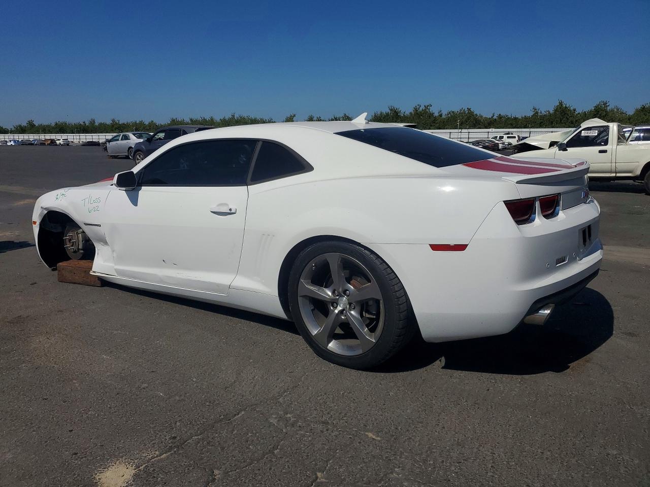 2013 Chevrolet Camaro Lt White vin: 2G1FC1E34D9132614