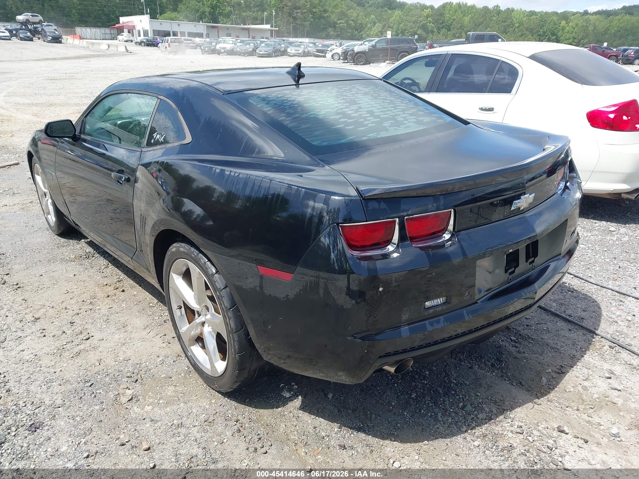2013 Chevrolet Camaro 2lt Black vin: 2G1FC1E34D9140261