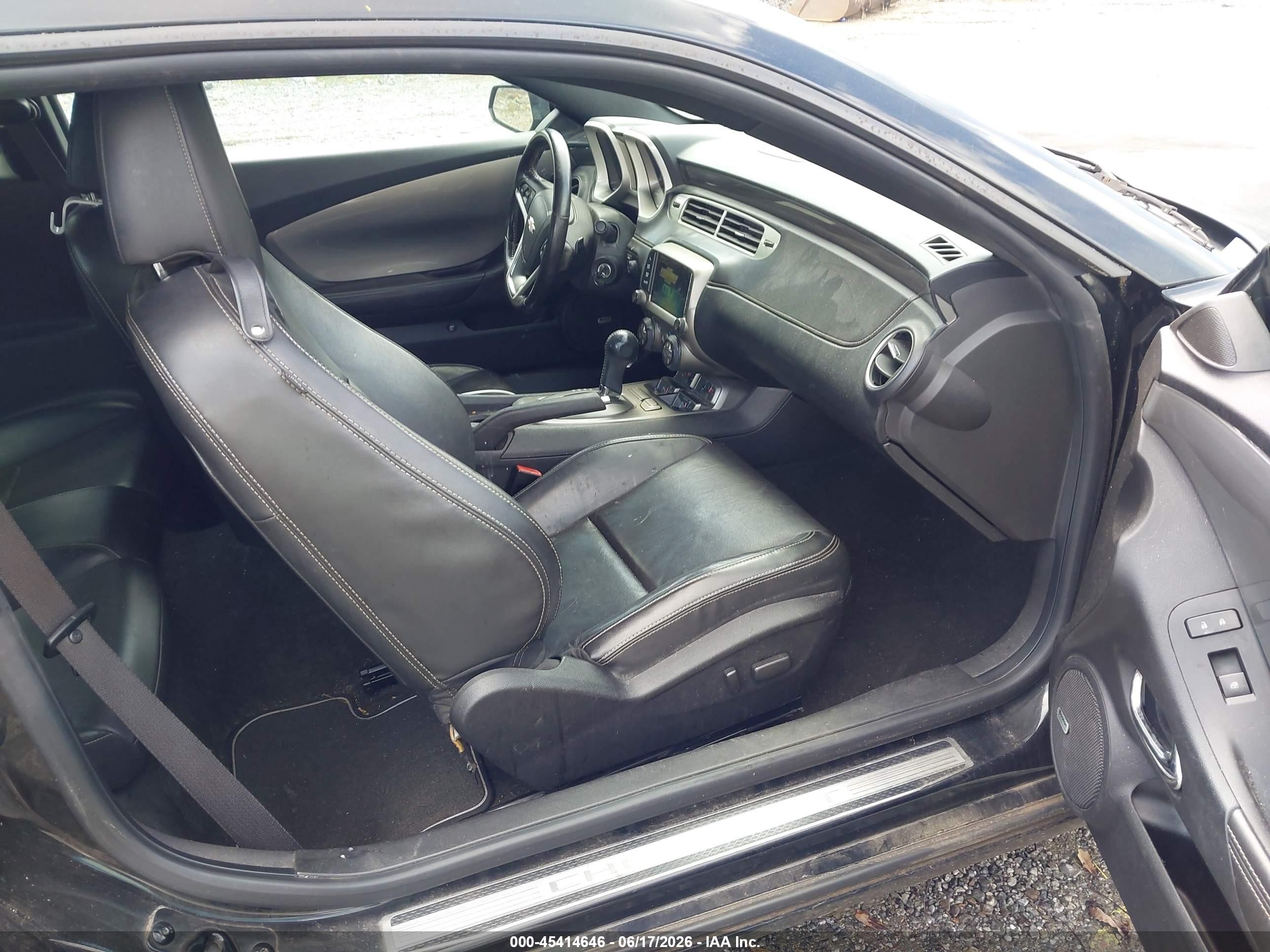 2013 Chevrolet Camaro 2lt Black vin: 2G1FC1E34D9140261