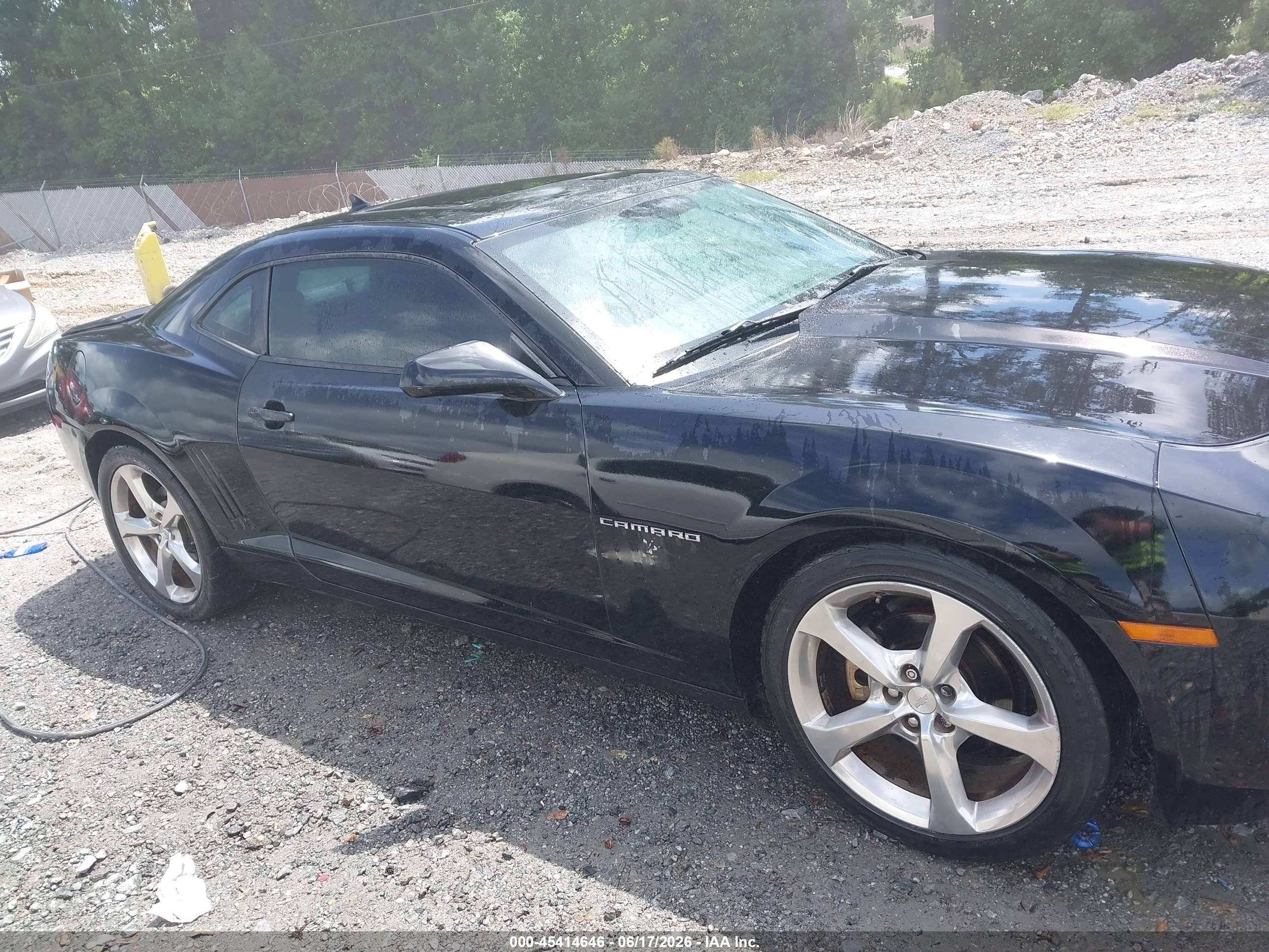 2013 Chevrolet Camaro 2lt Black vin: 2G1FC1E34D9140261