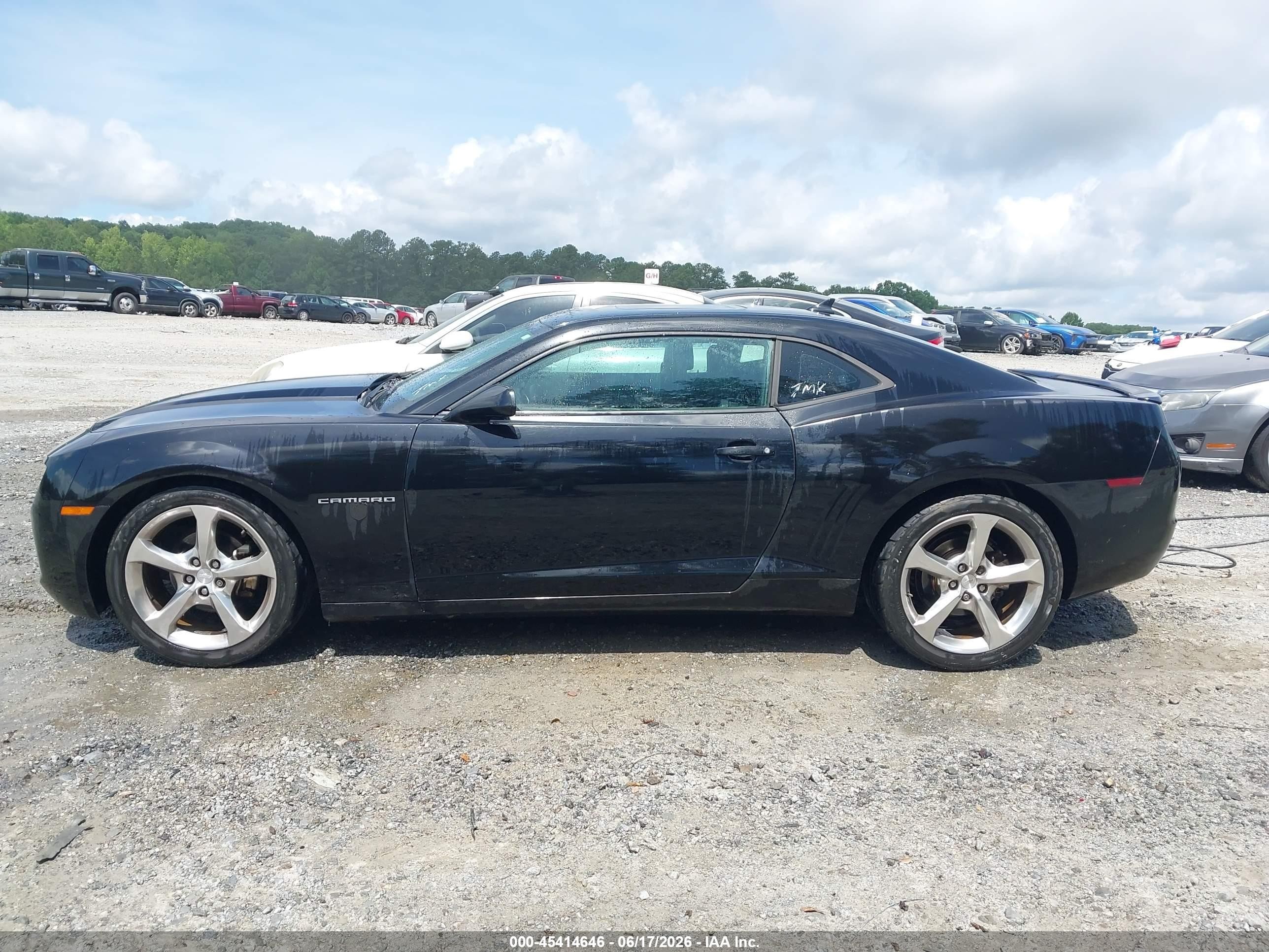 2013 Chevrolet Camaro 2lt Black vin: 2G1FC1E34D9140261