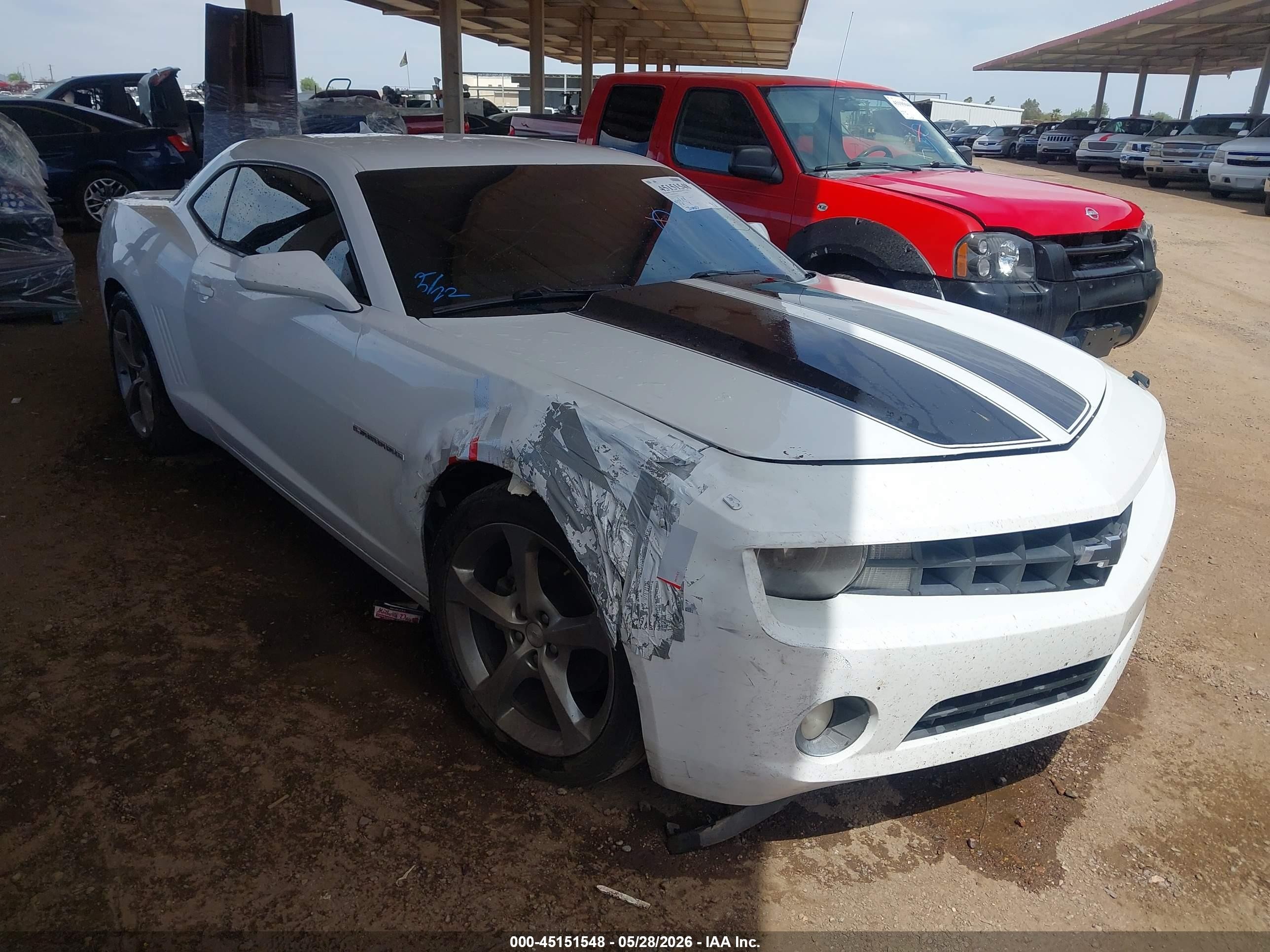2013 Chevrolet Camaro 2lt White vin: 2G1FC1E34D9180811