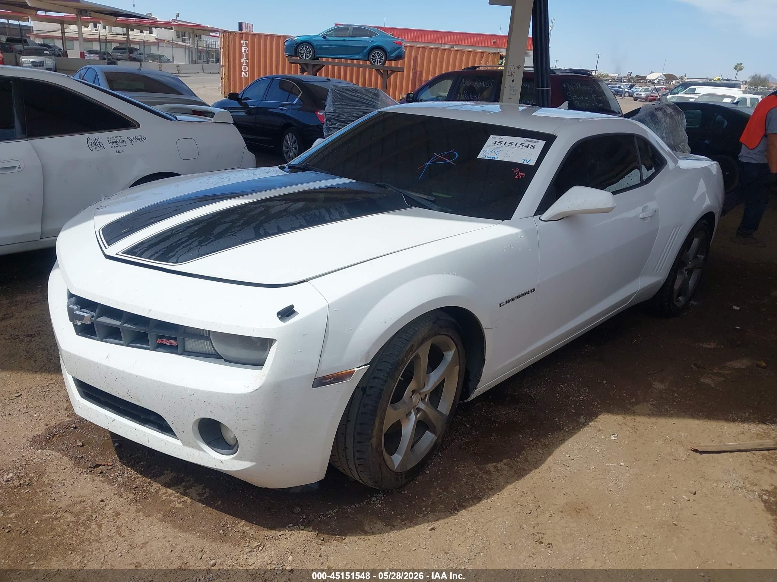 2013 Chevrolet Camaro 2lt White vin: 2G1FC1E34D9180811