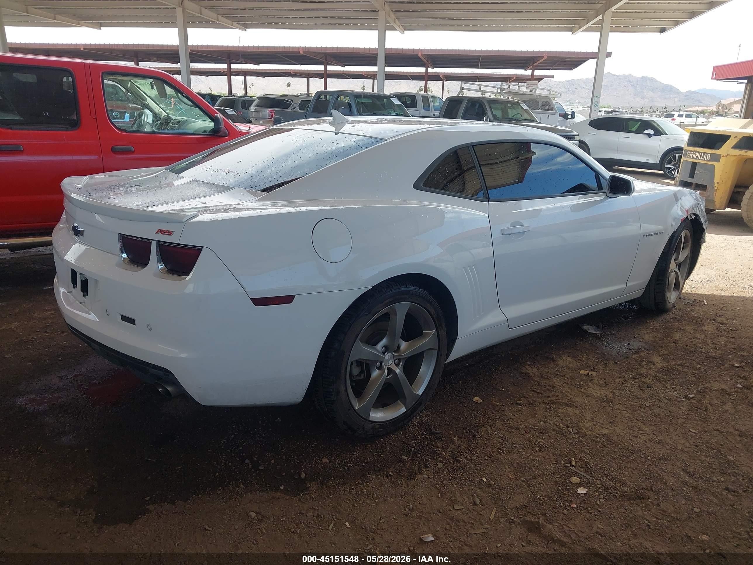 2013 Chevrolet Camaro 2lt White vin: 2G1FC1E34D9180811