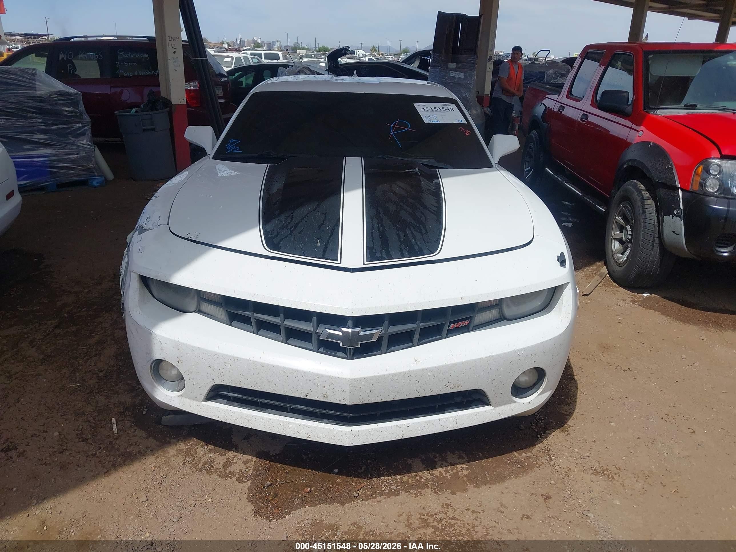 2013 Chevrolet Camaro 2lt White vin: 2G1FC1E34D9180811