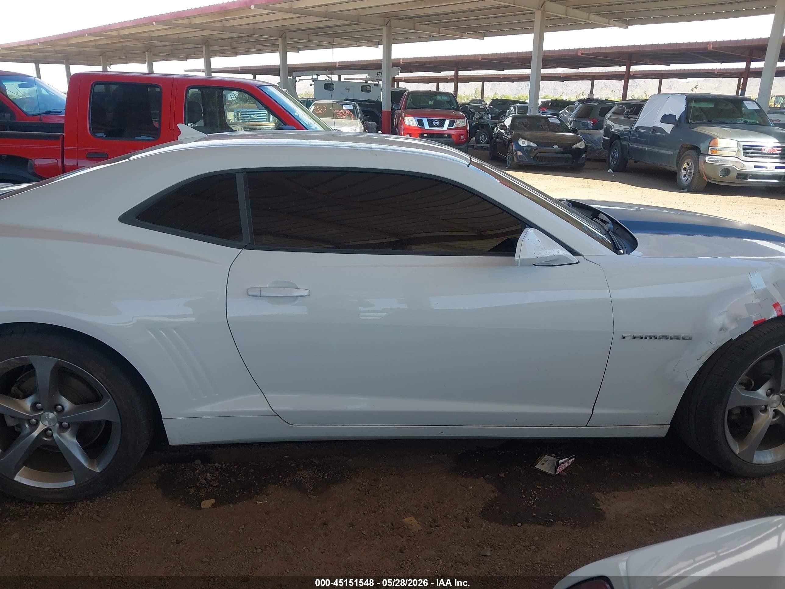 2013 Chevrolet Camaro 2lt White vin: 2G1FC1E34D9180811