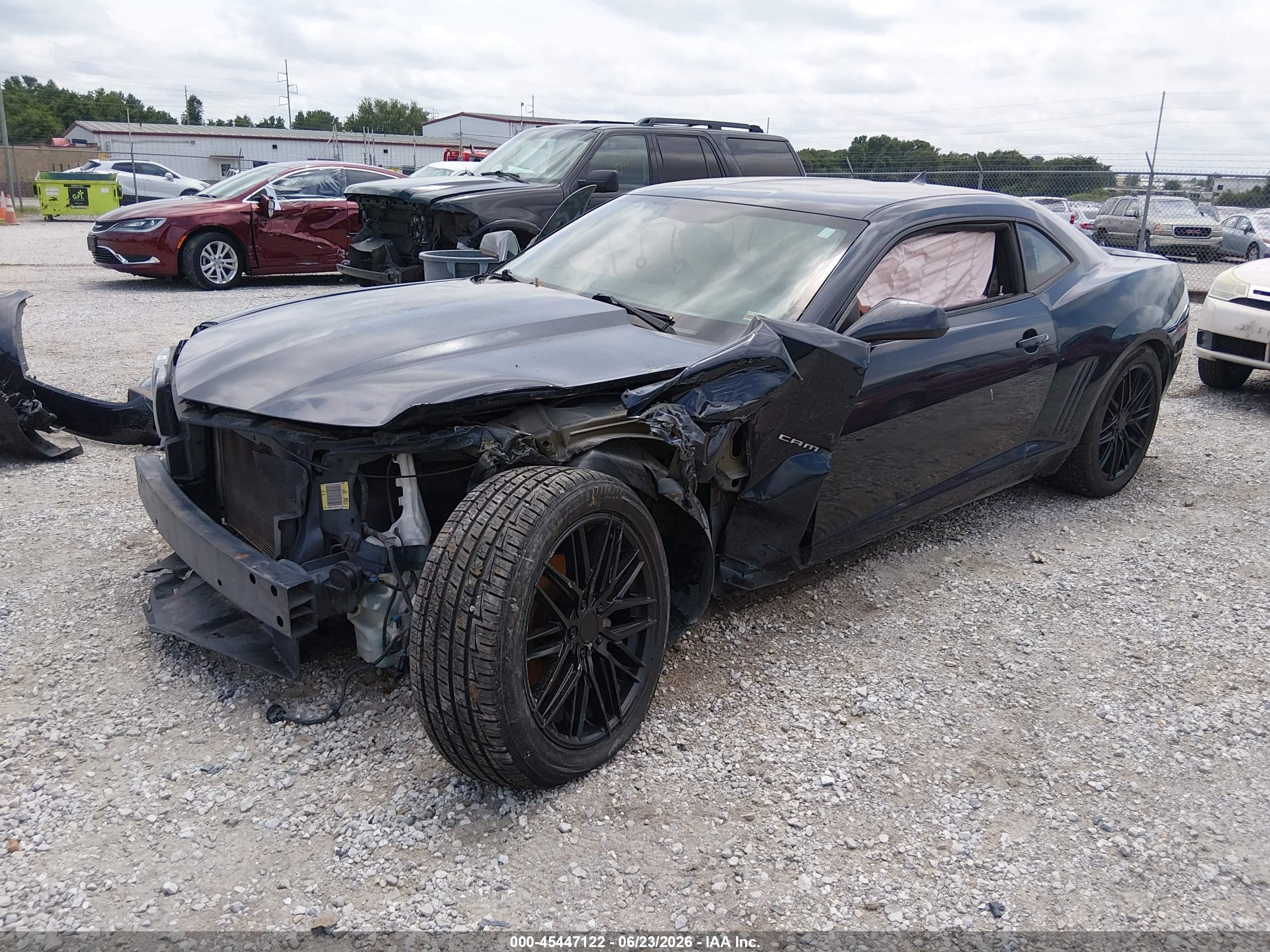 2013 Chevrolet Camaro 2lt Blue vin: 2G1FC1E34D9186950
