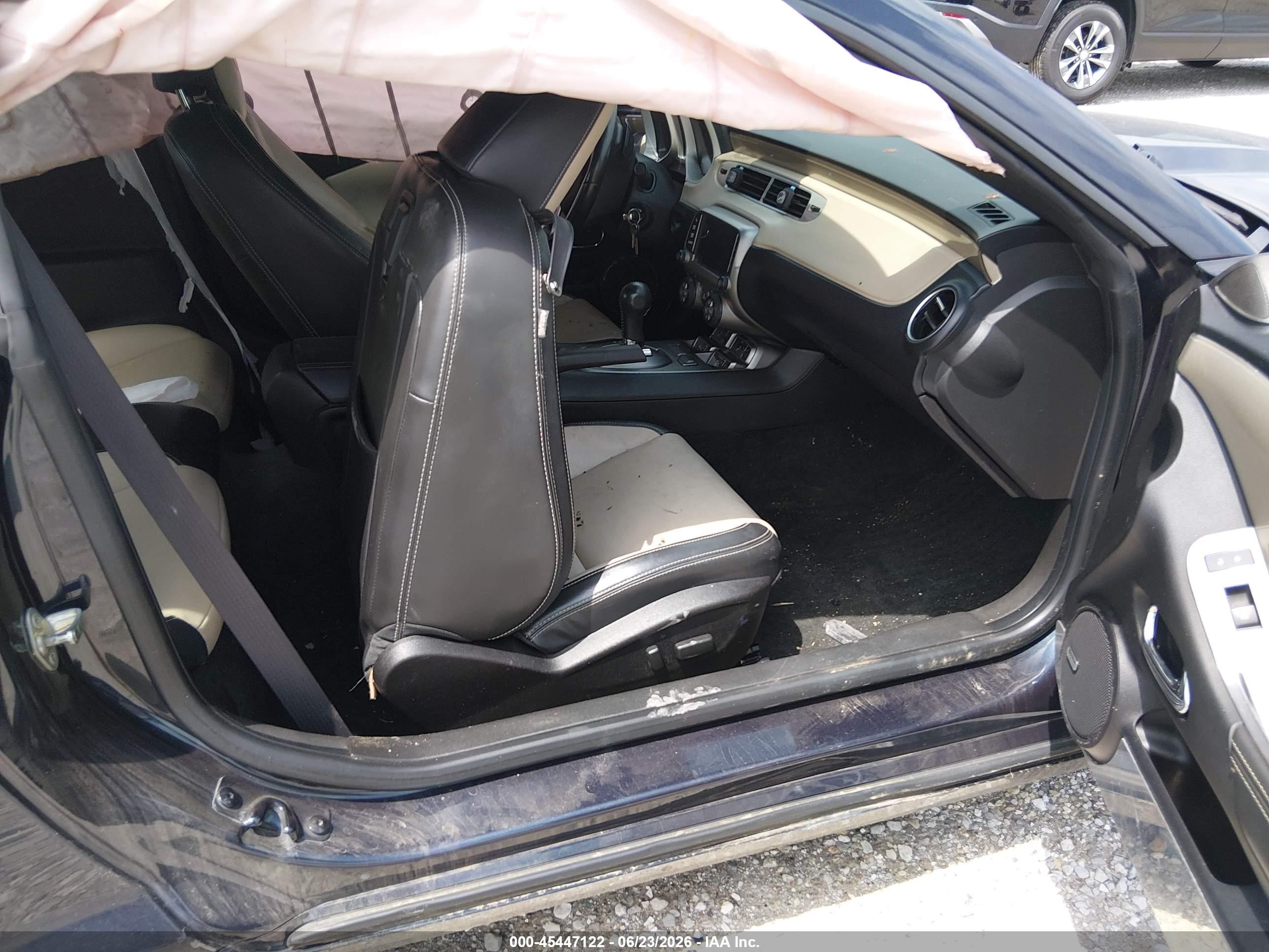 2013 Chevrolet Camaro 2lt Blue vin: 2G1FC1E34D9186950