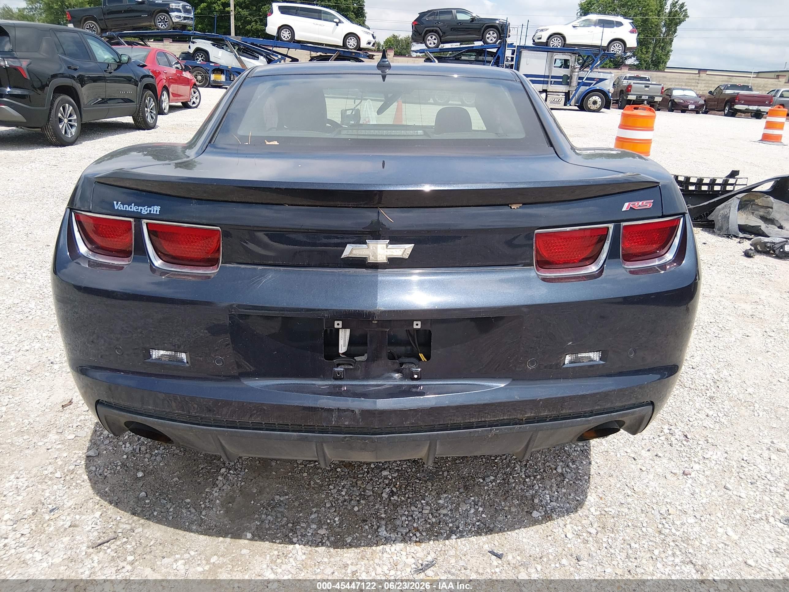 2013 Chevrolet Camaro 2lt Blue vin: 2G1FC1E34D9186950