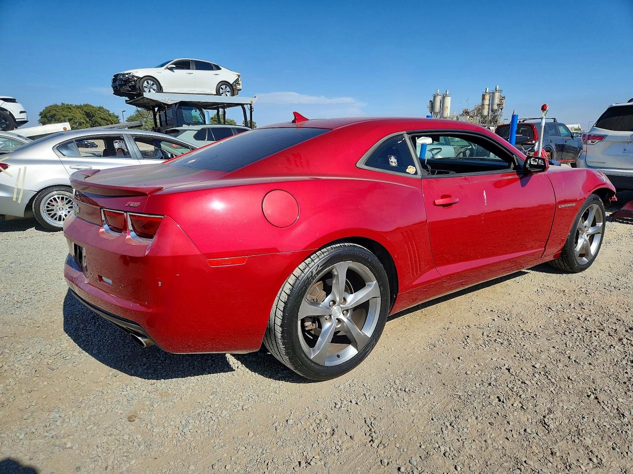 2013 Chevrolet Camaro Lt Red vin: 2G1FC1E34D9191260