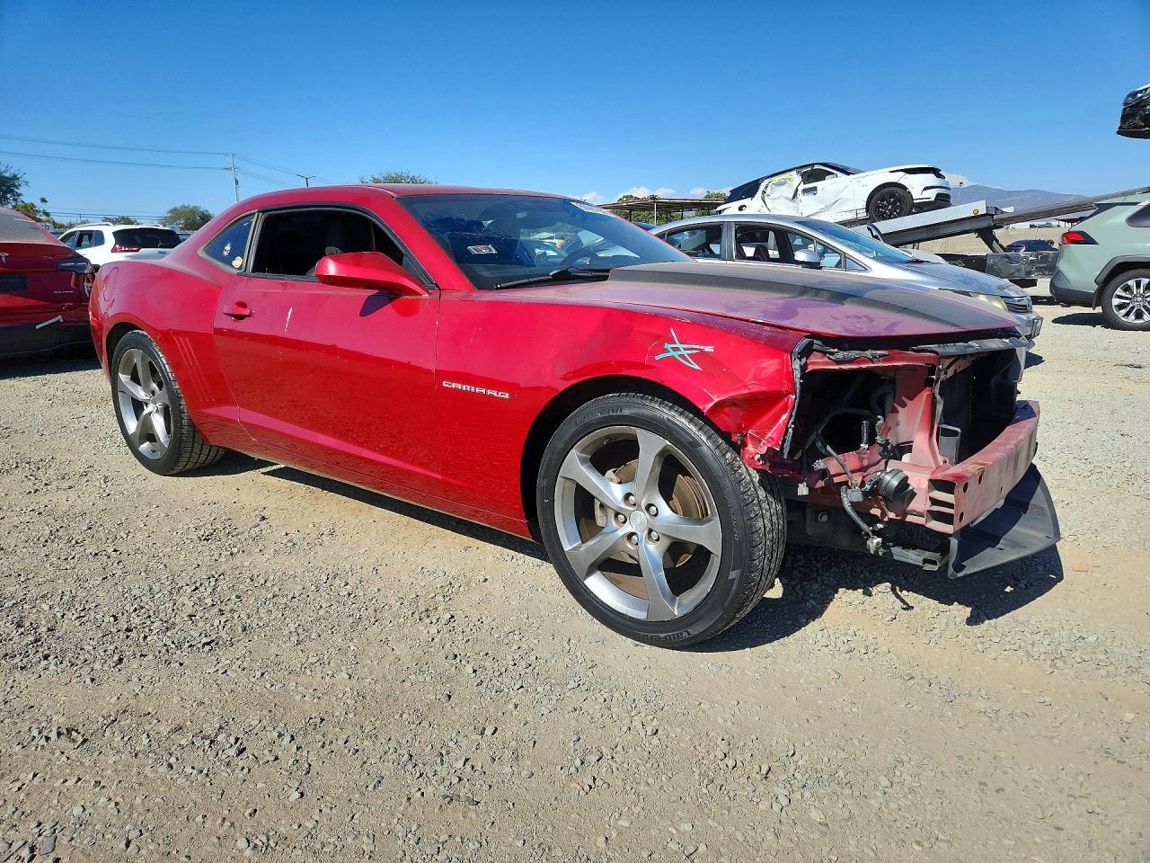 2013 Chevrolet Camaro Lt Red vin: 2G1FC1E34D9191260