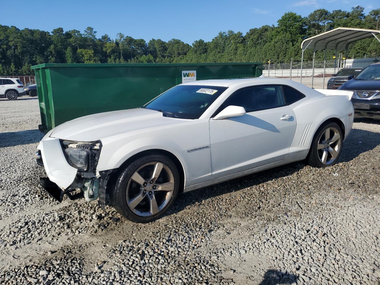 2013 Chevrolet Camaro Lt White vin: 2G1FC1E34D9200717