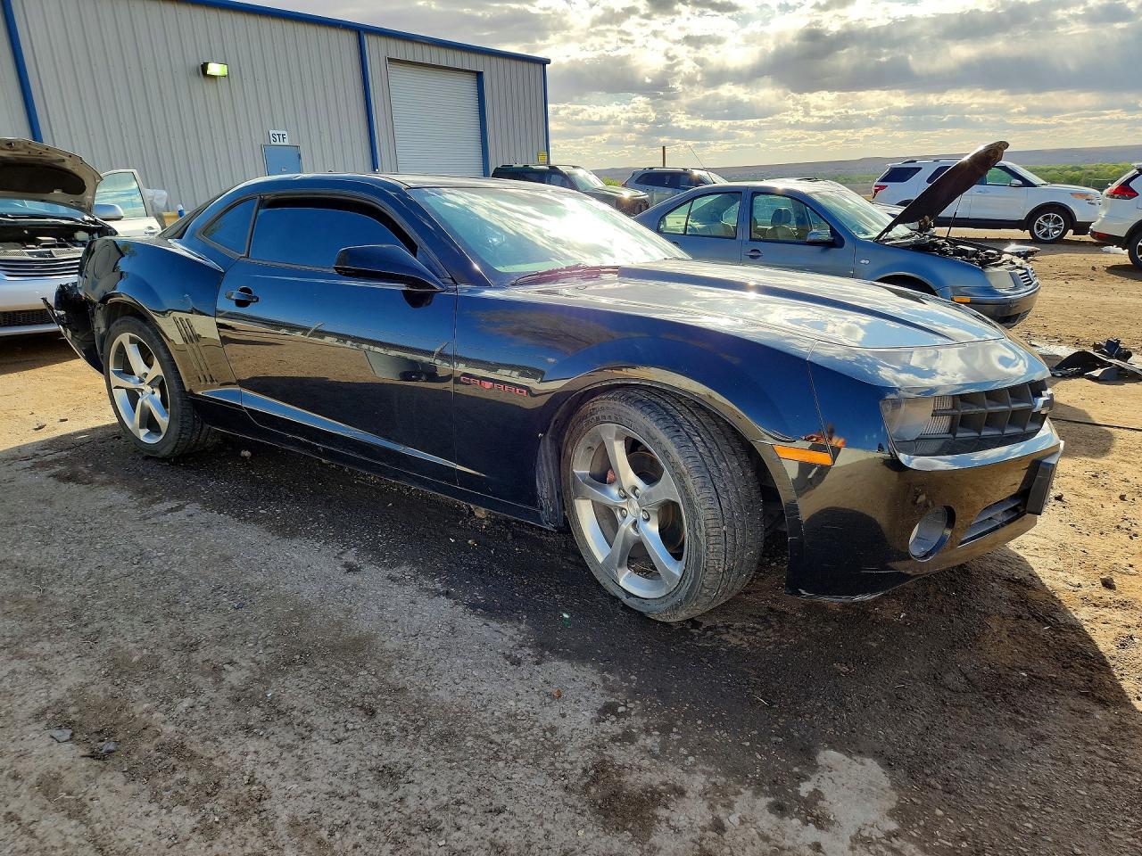 2013 Chevrolet Camaro Lt Black vin: 2G1FC1E35D9155822