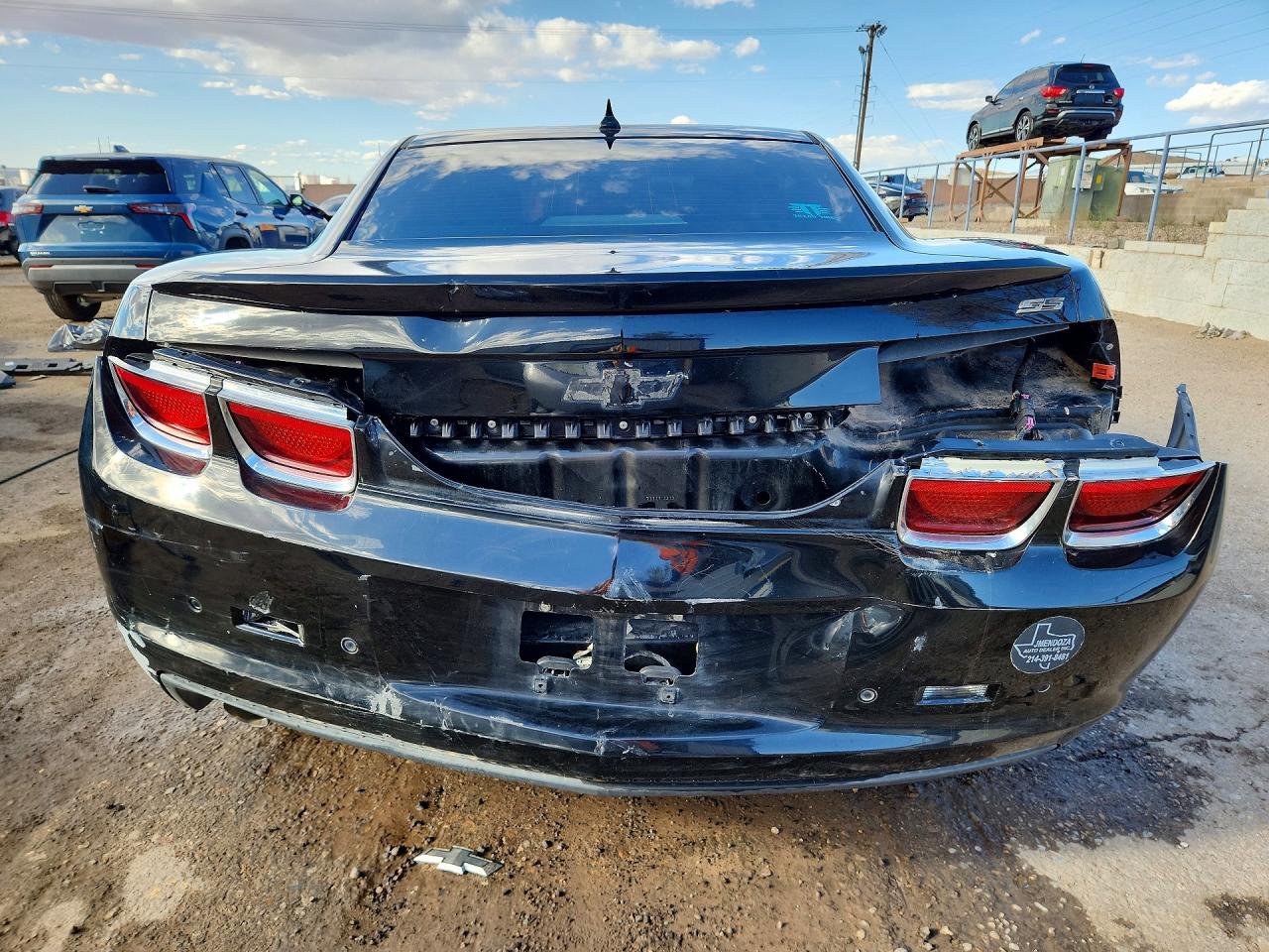 2013 Chevrolet Camaro Lt Black vin: 2G1FC1E35D9155822