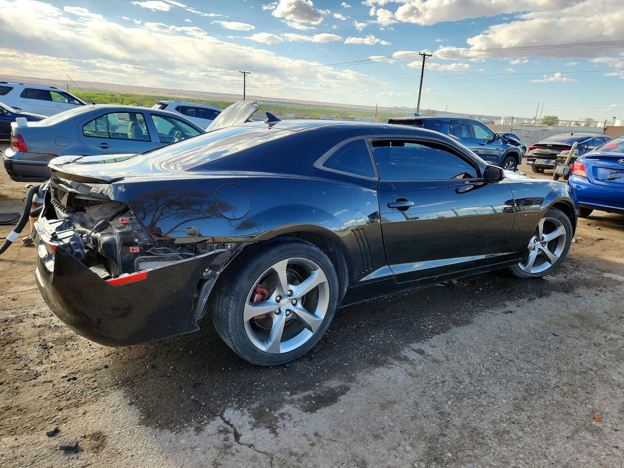 2013 Chevrolet Camaro Lt Black vin: 2G1FC1E35D9155822