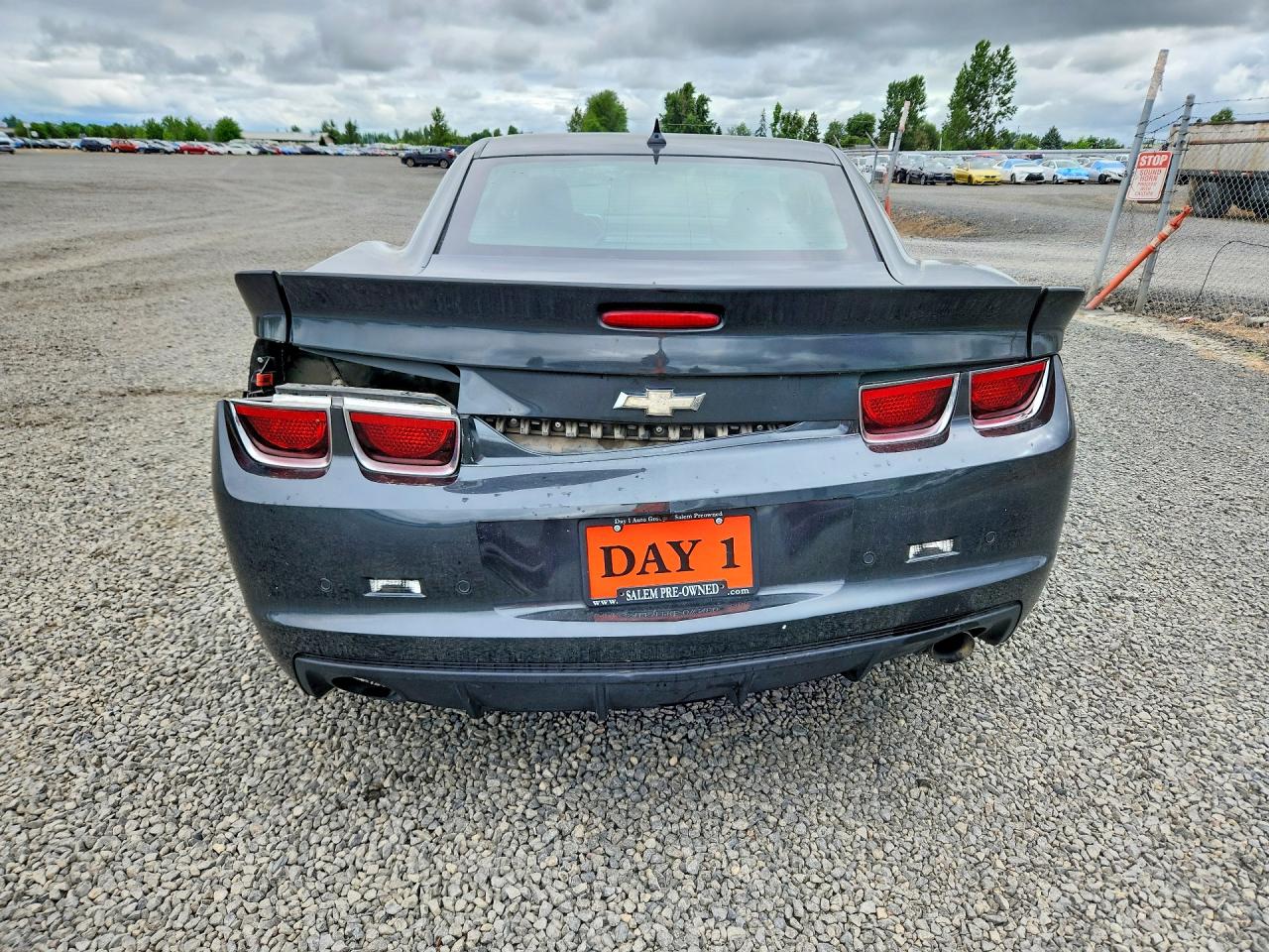 2013 Chevrolet Camaro Lt Gray vin: 2G1FC1E35D9164214