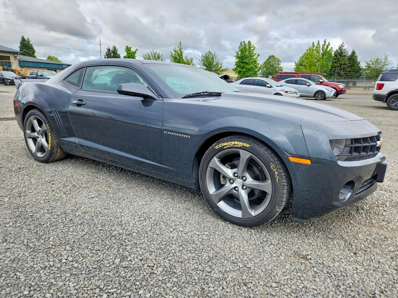 2013 Chevrolet Camaro Lt Gray vin: 2G1FC1E35D9164214