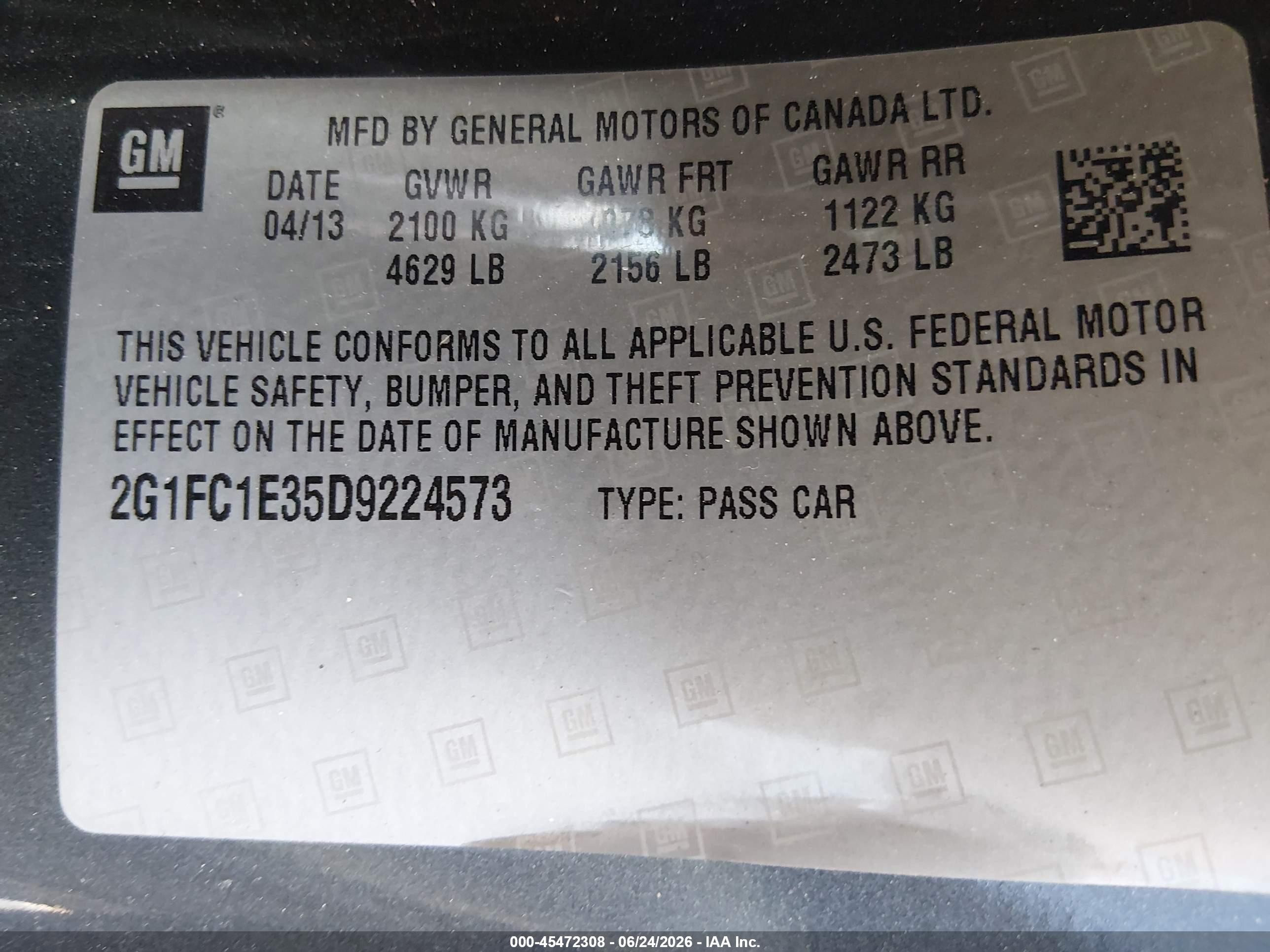 2013 Chevrolet Camaro 2lt Gray vin: 2G1FC1E35D9224573